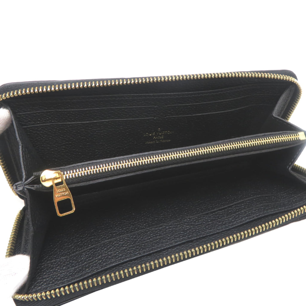Louis Vuitton Black Noir Monogram Empreinte Long Wallet