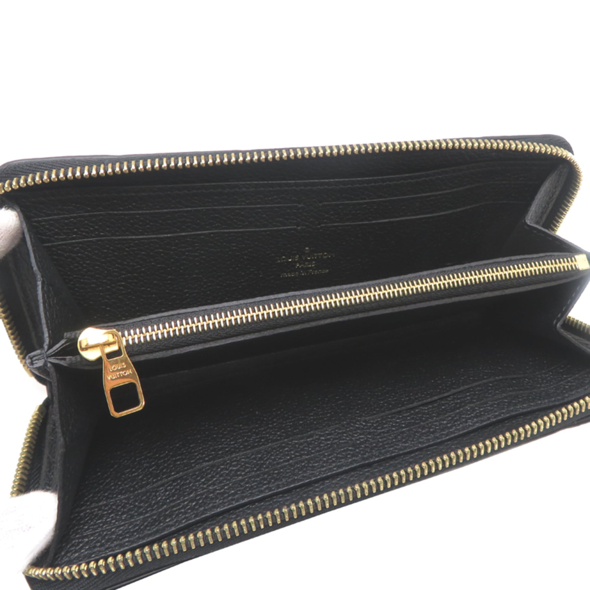 Louis Vuitton Black Noir Monogram Empreinte Long Wallet