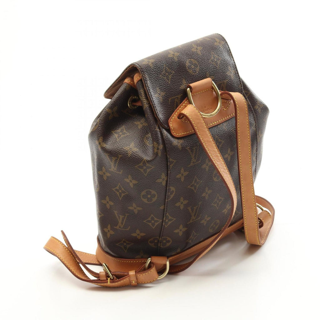 Louis Vuitton Brown Coated Canvas Leather Backpack