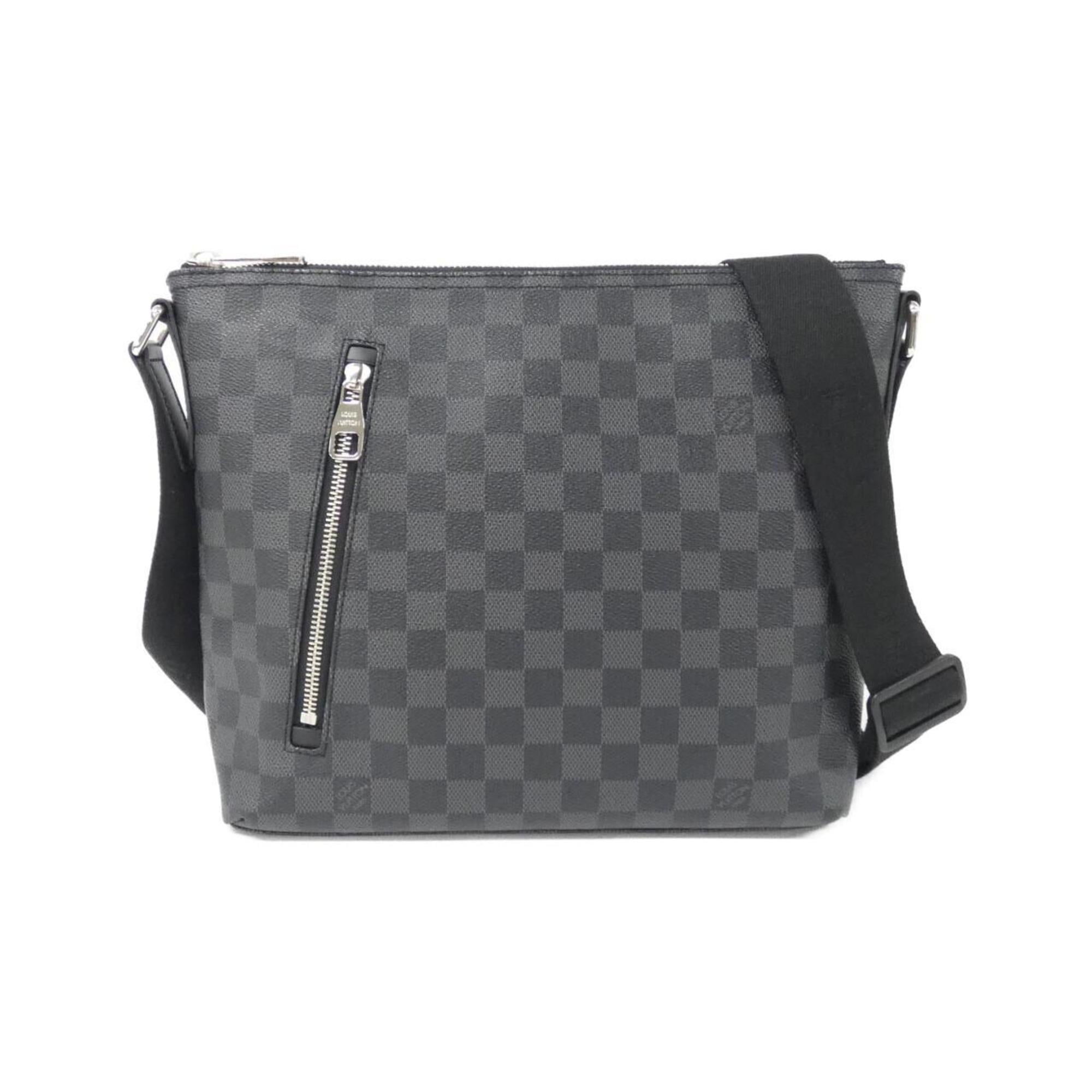 Louis Vuitton Gray Coated Canvas Shoulder Bag