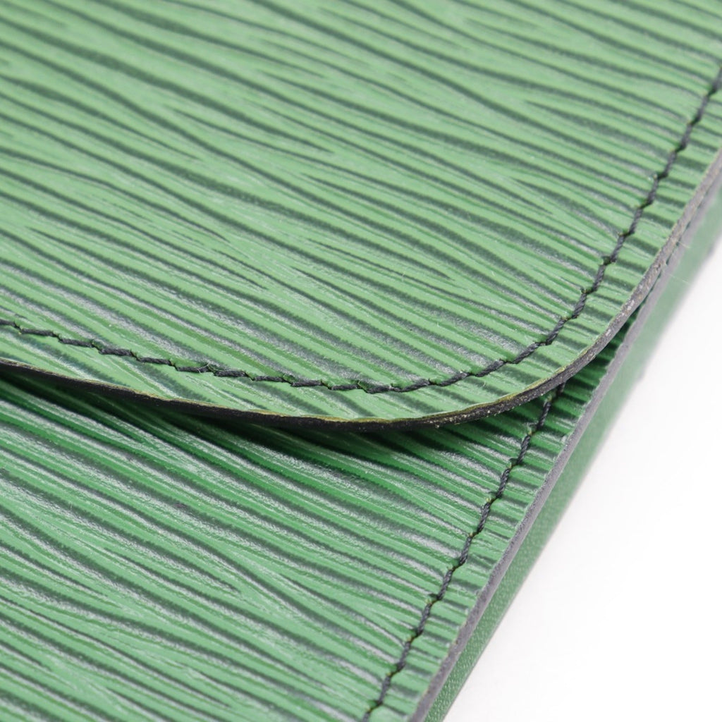 Louis Vuitton Borneo Green Green Epi Leather Clutch Bag