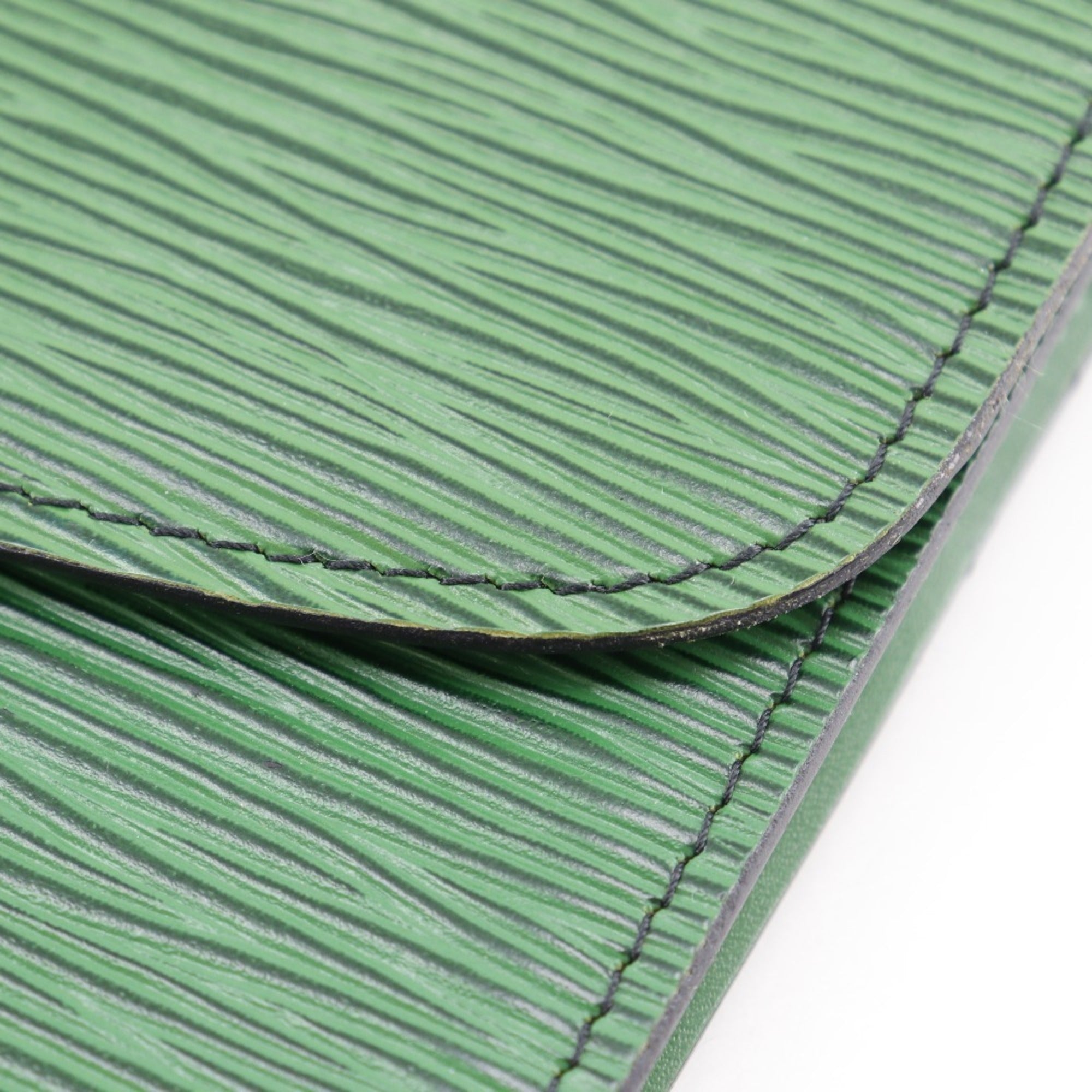 Louis Vuitton Borneo Green Green Epi Leather Clutch Bag