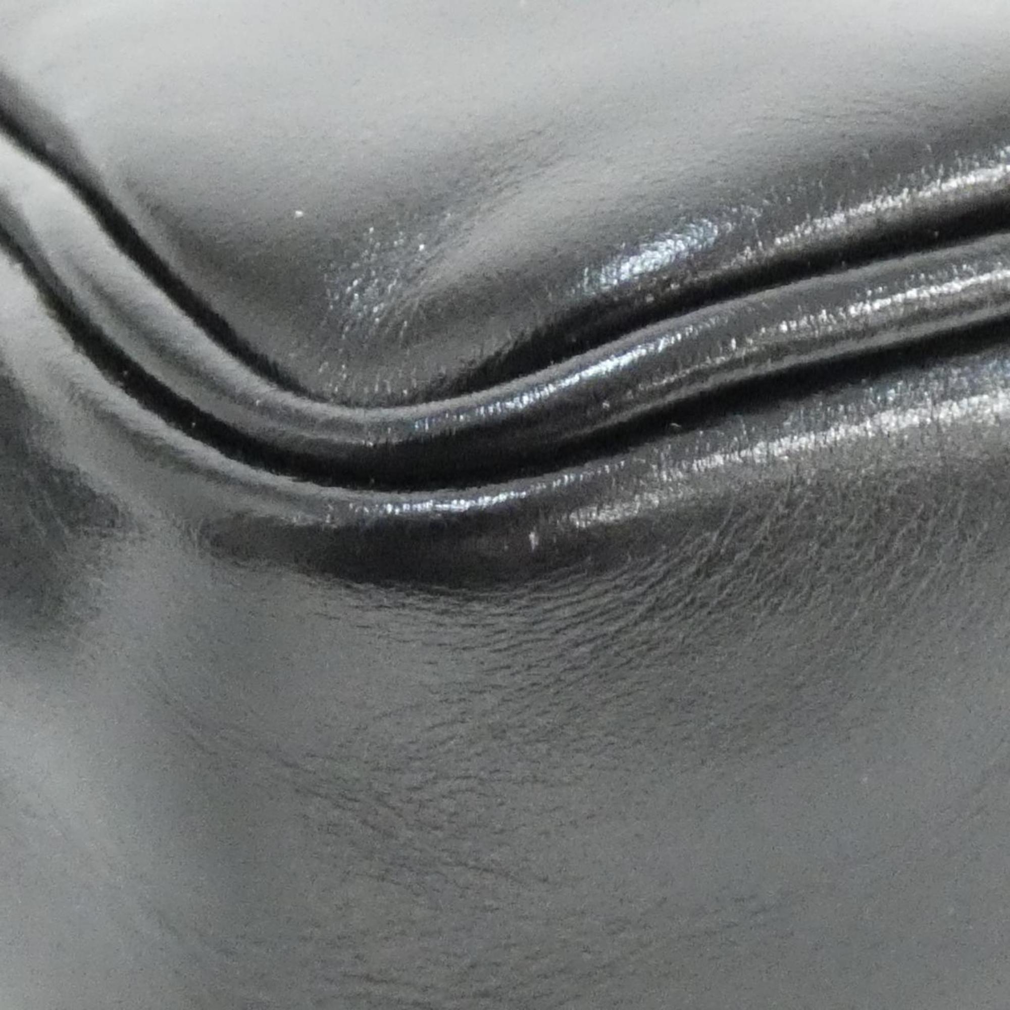 Louis Vuitton Black Leather Shoulder Bag