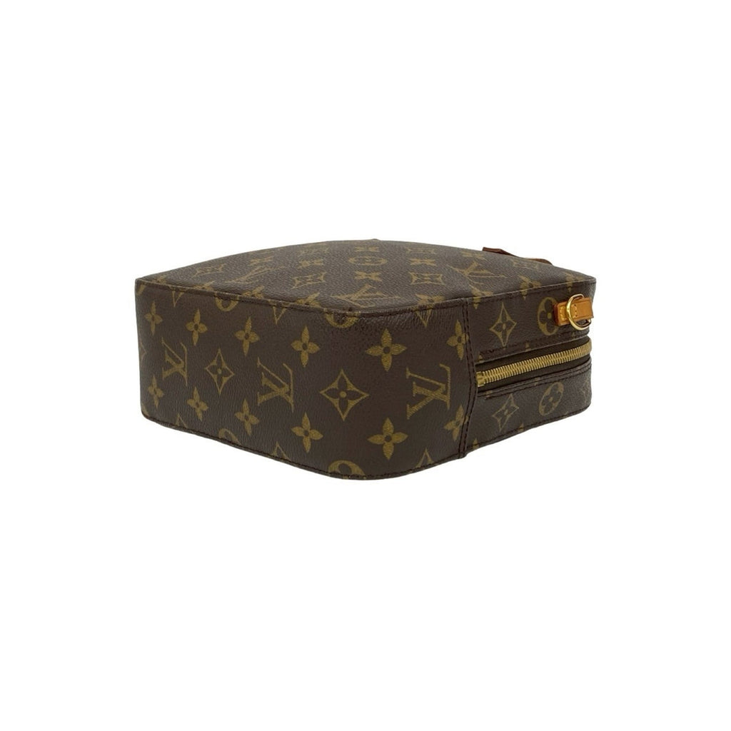 Louis Vuitton Brown Leather Pvc Handbag Shoulder Bag