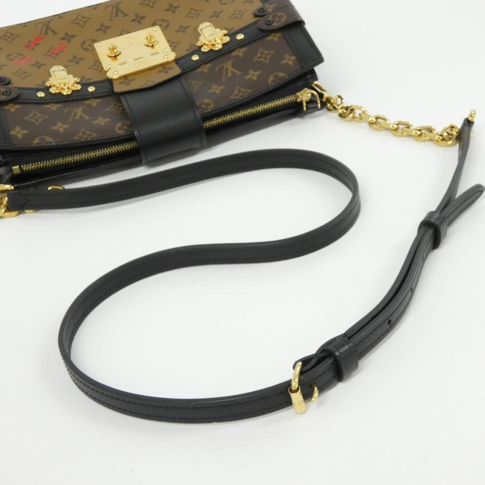 Louis Vuitton Marron Coated Canvas Shoulder Bag