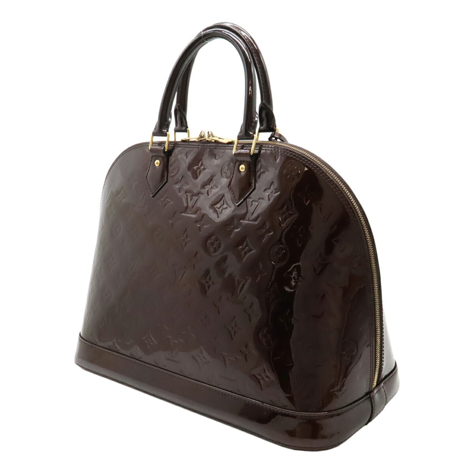 Louis Vuitton Amarante Patent Leather Handbag