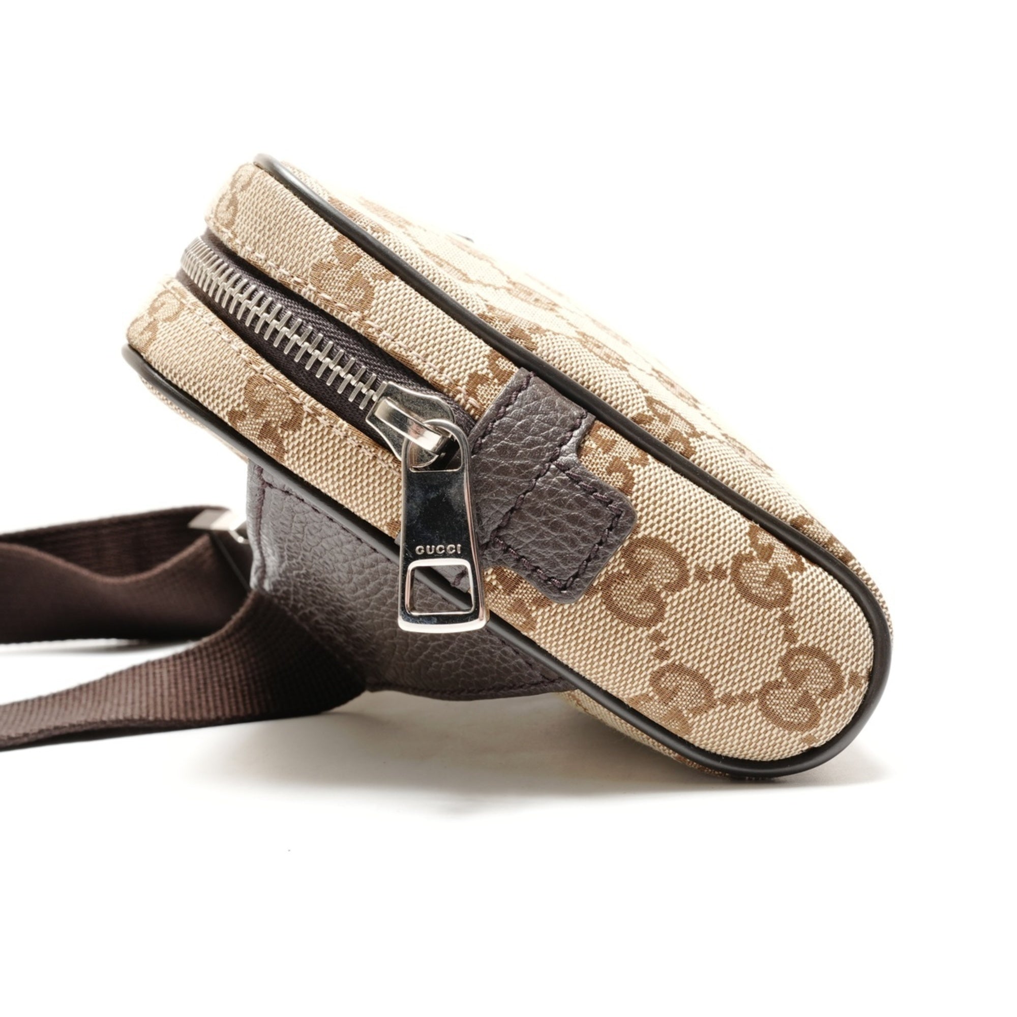 Gucci Gg Canvas Brown Gg Canvas Fanny Pack (Pre-Owned)