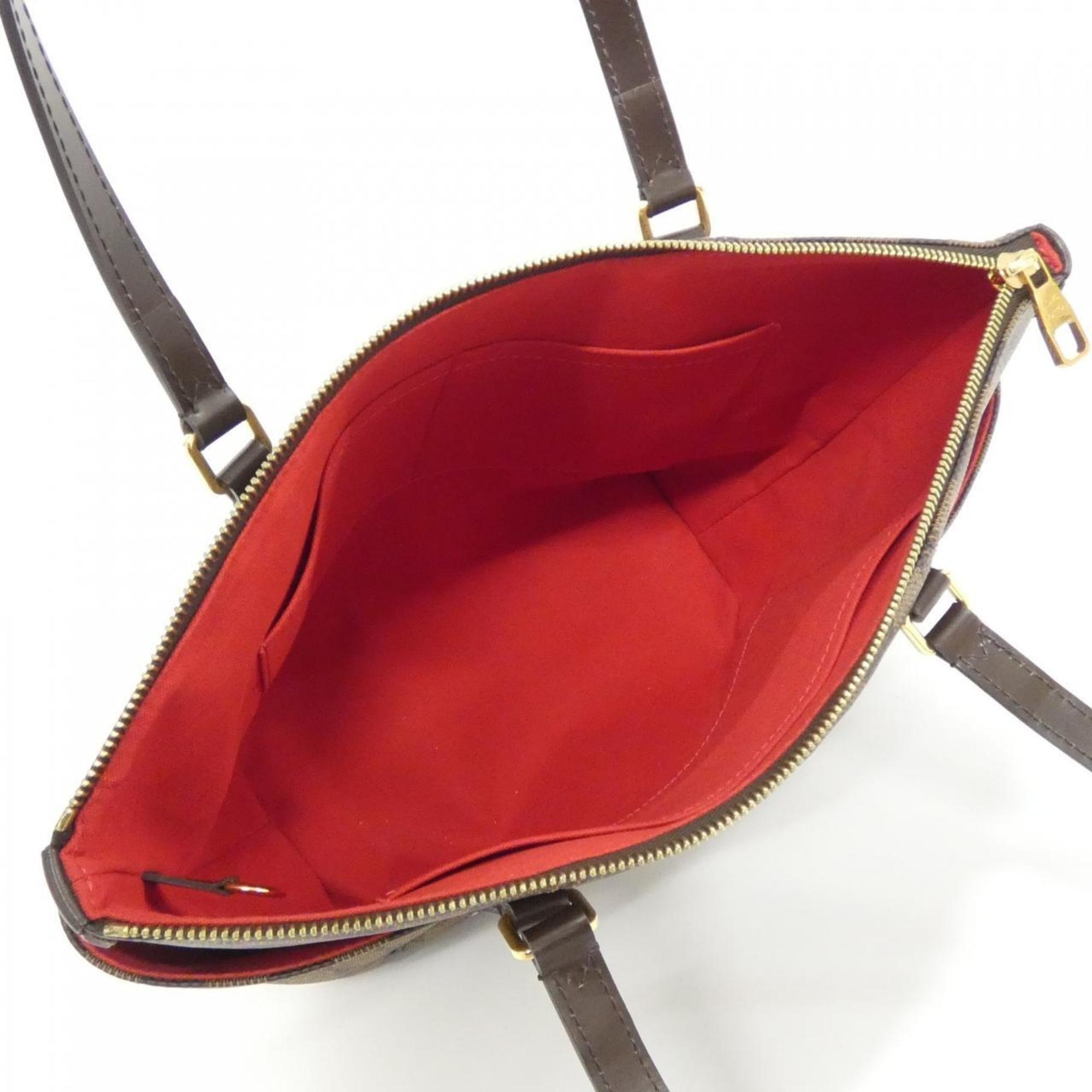 Louis Vuitton Brown Coated Canvas Handbag