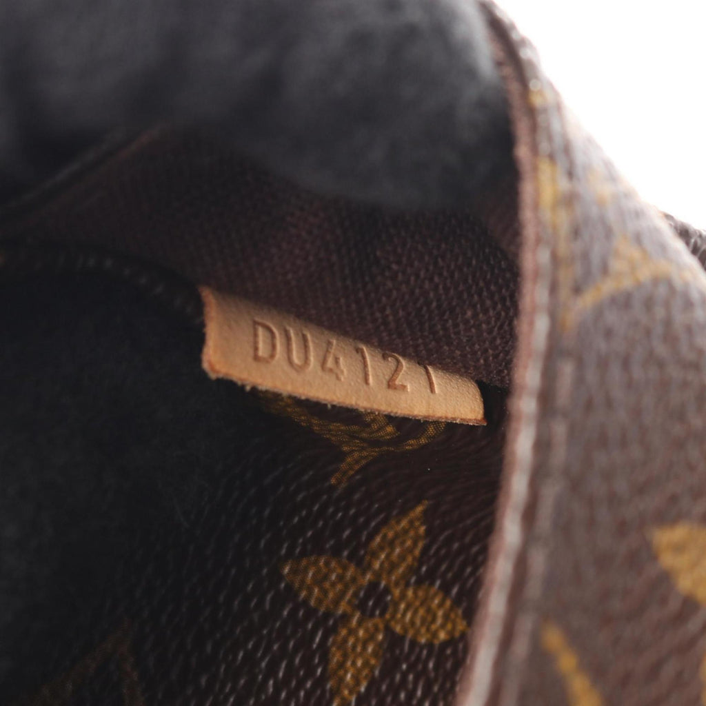 Louis Vuitton Brown Coated Canvas Leather Handbag Shoulder Bag