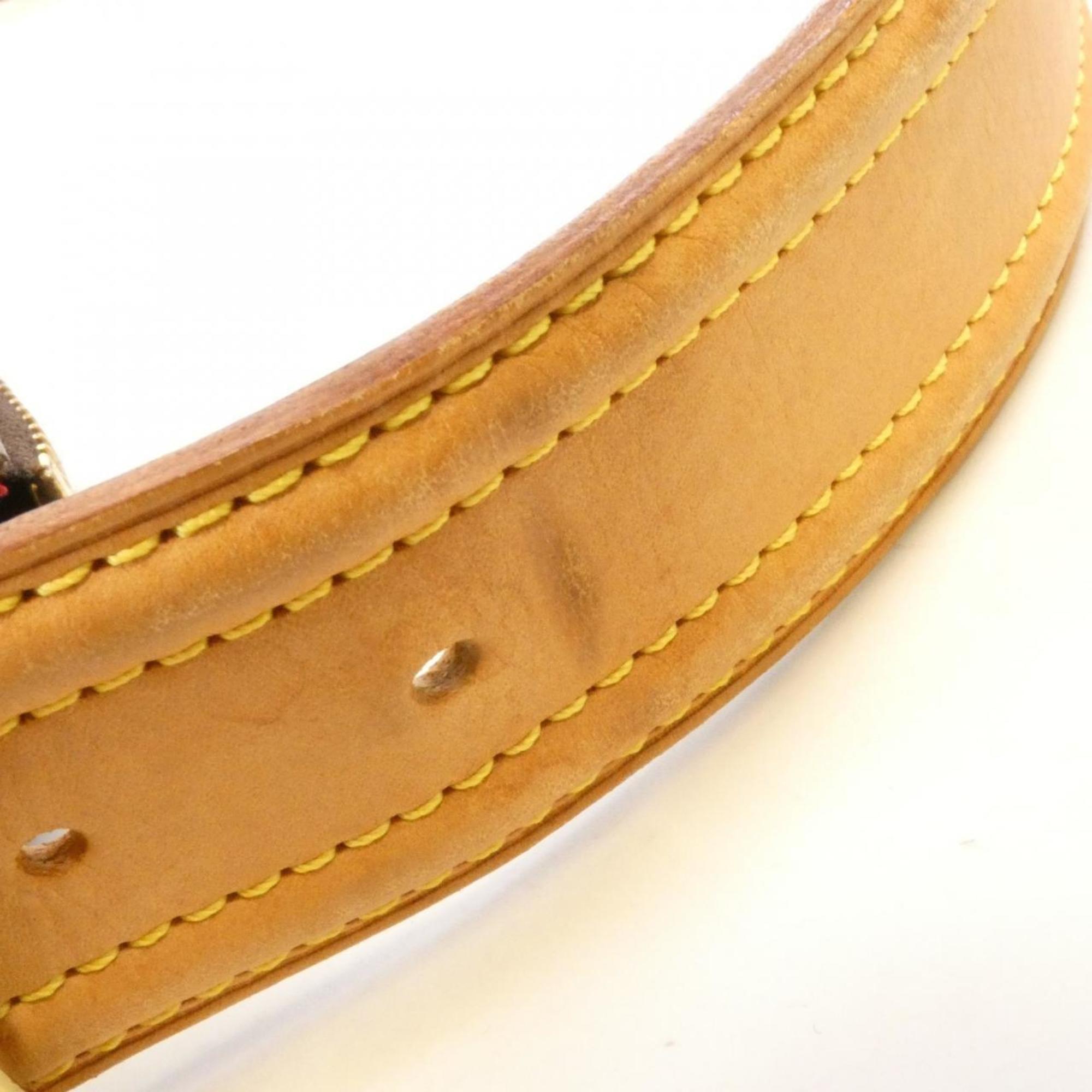 Louis Vuitton Brown Coated Canvas Shoulder Bag