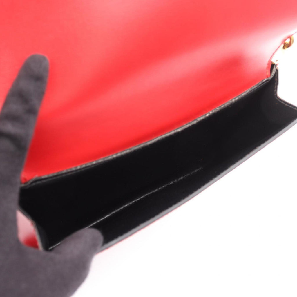 Louis Vuitton Castilian Red Red Color Leather Shoulder Bag