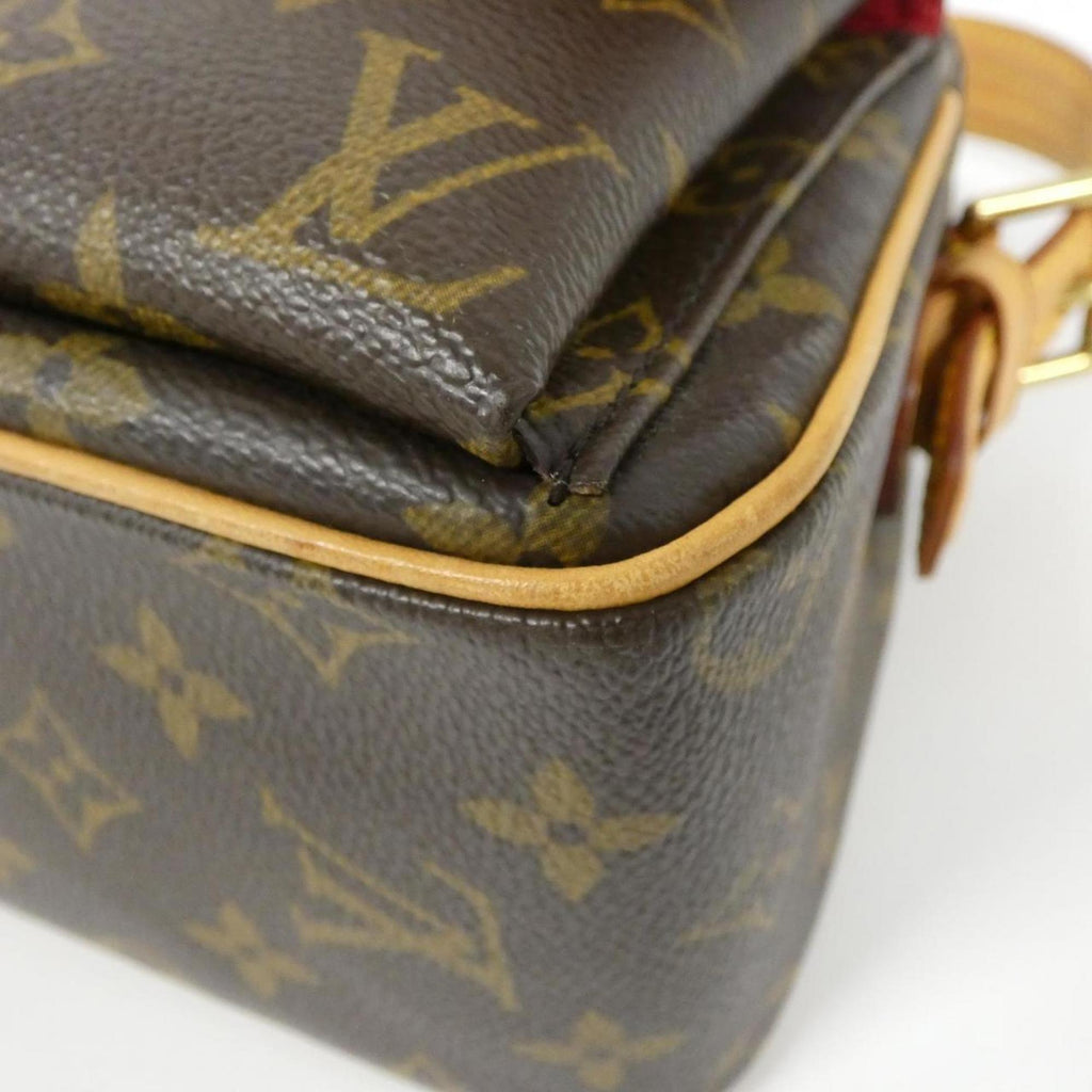 Louis Vuitton Brown Coated Canvas Shoulder Bag