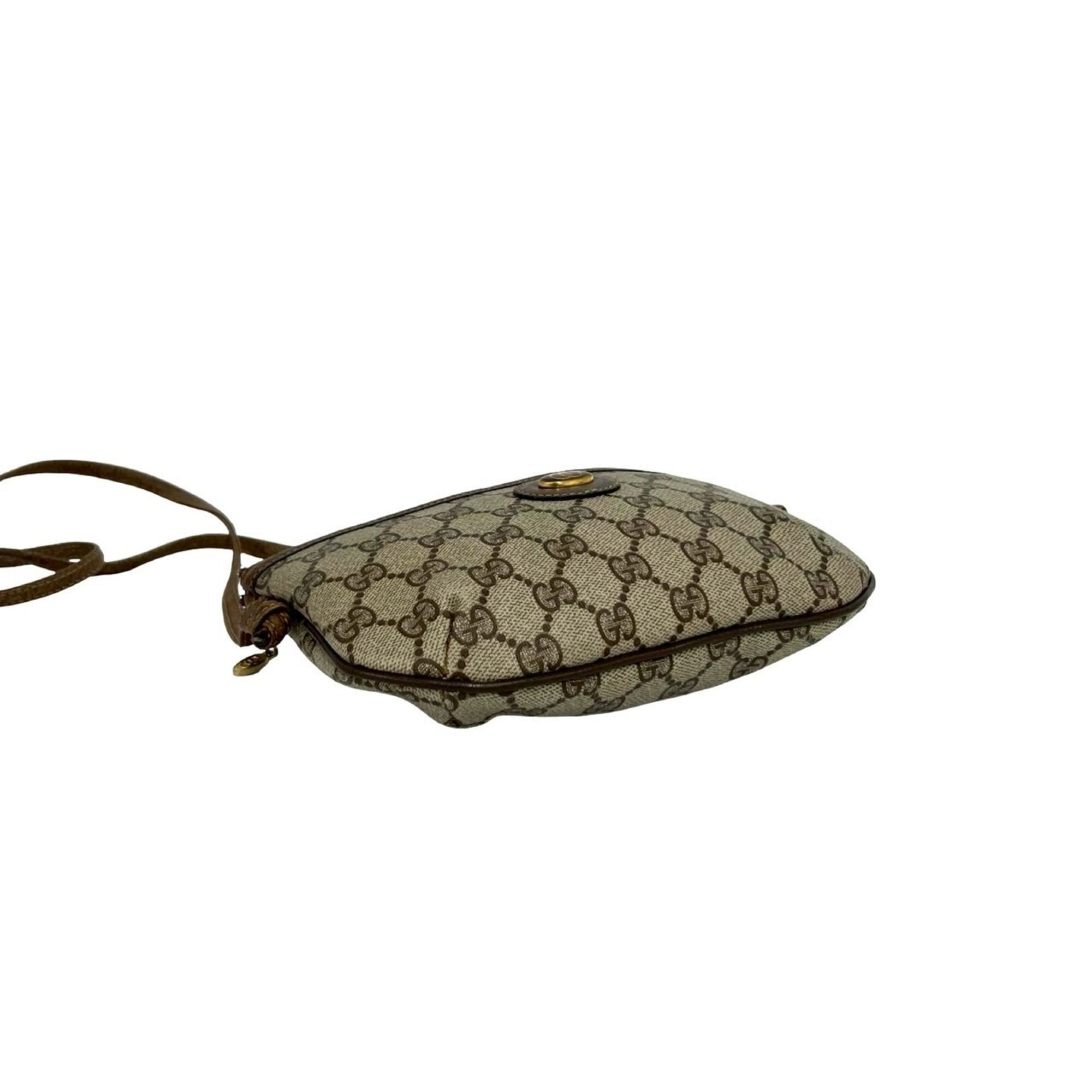 Gucci Brown Pvc Leather Pochette Shoulder Bag (Pre-Owned)