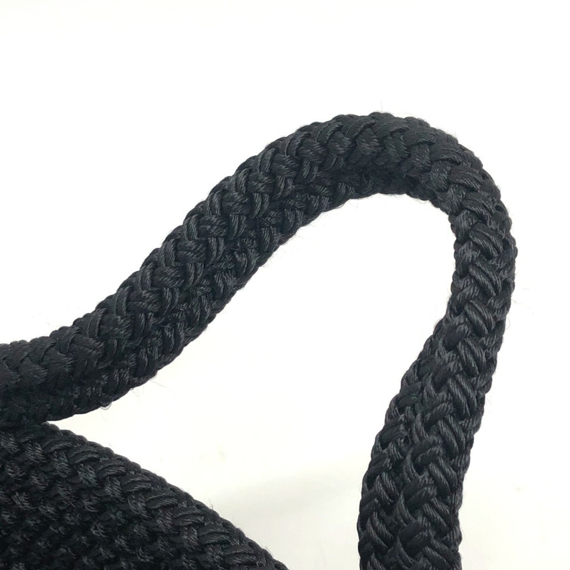 Balenciaga Black Nylon Leather Basket Shoulder