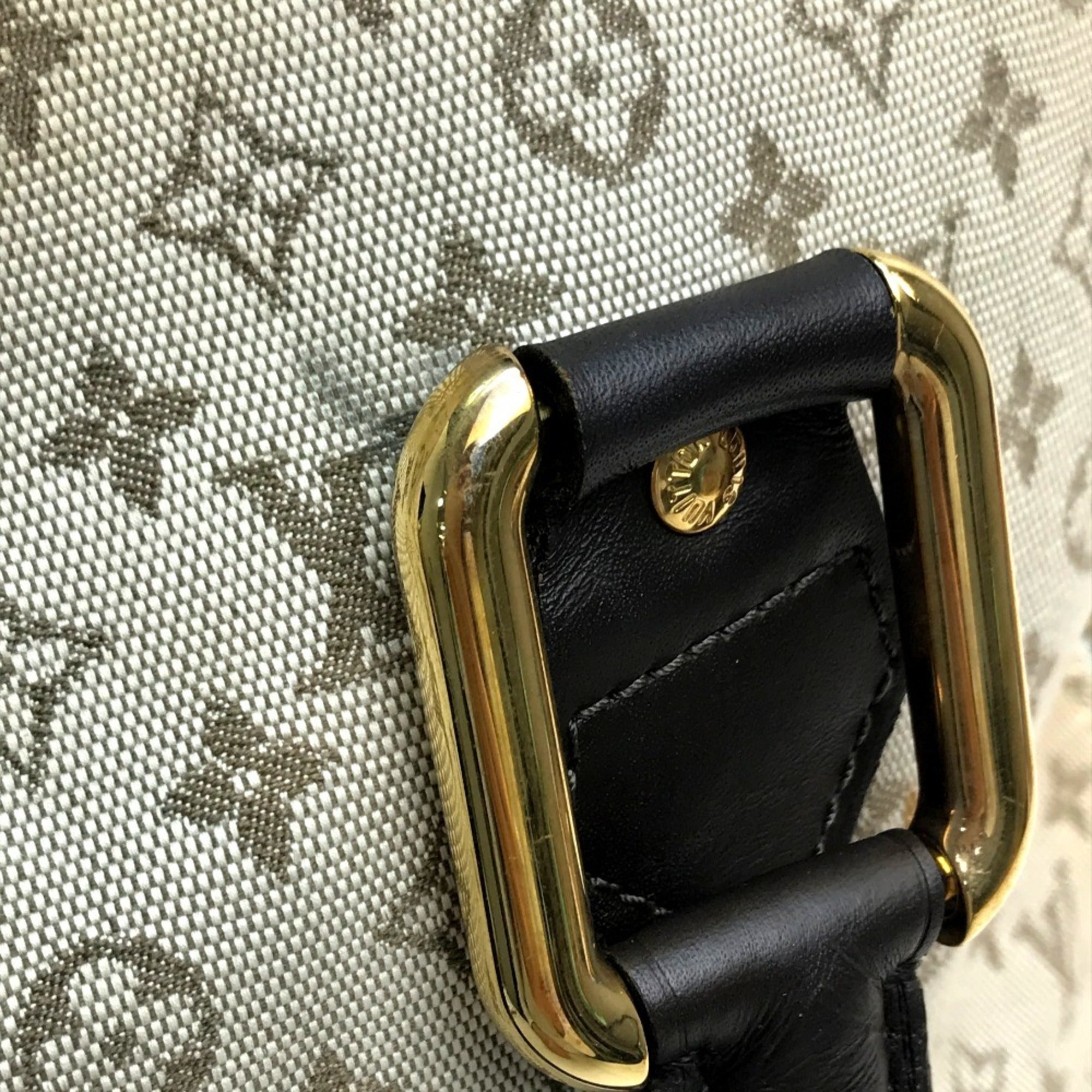 Louis Vuitton Dark Brown Khaki Monogram Handbag