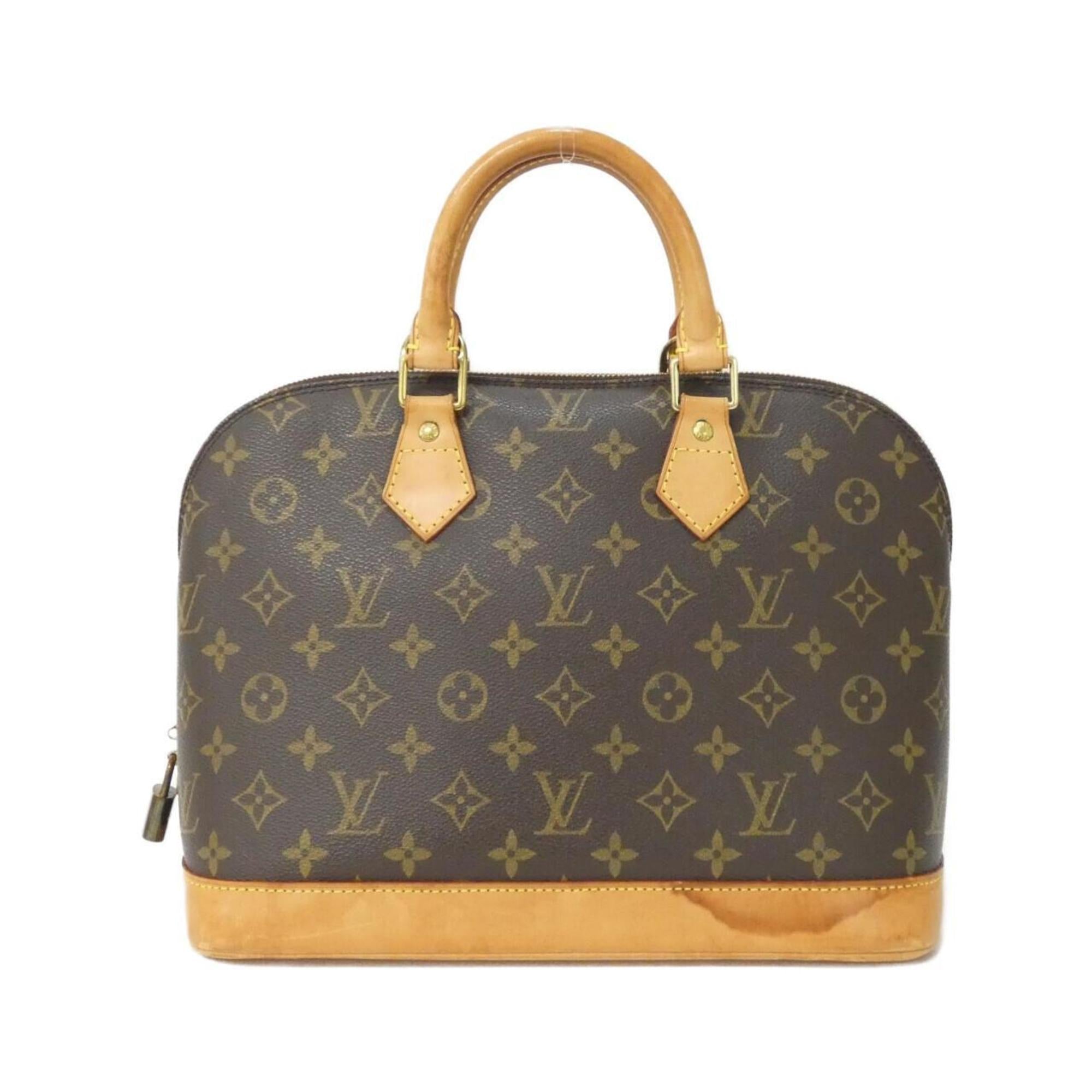 Louis Vuitton Marron Coated Canvas Handbag
