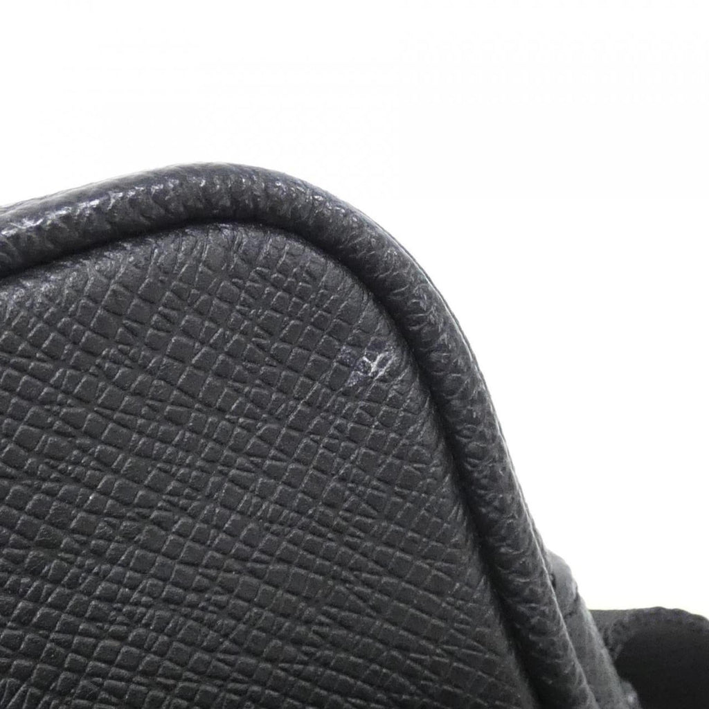 Louis Vuitton Taigarama Black Coated Canvas Leather Shoulder Bag