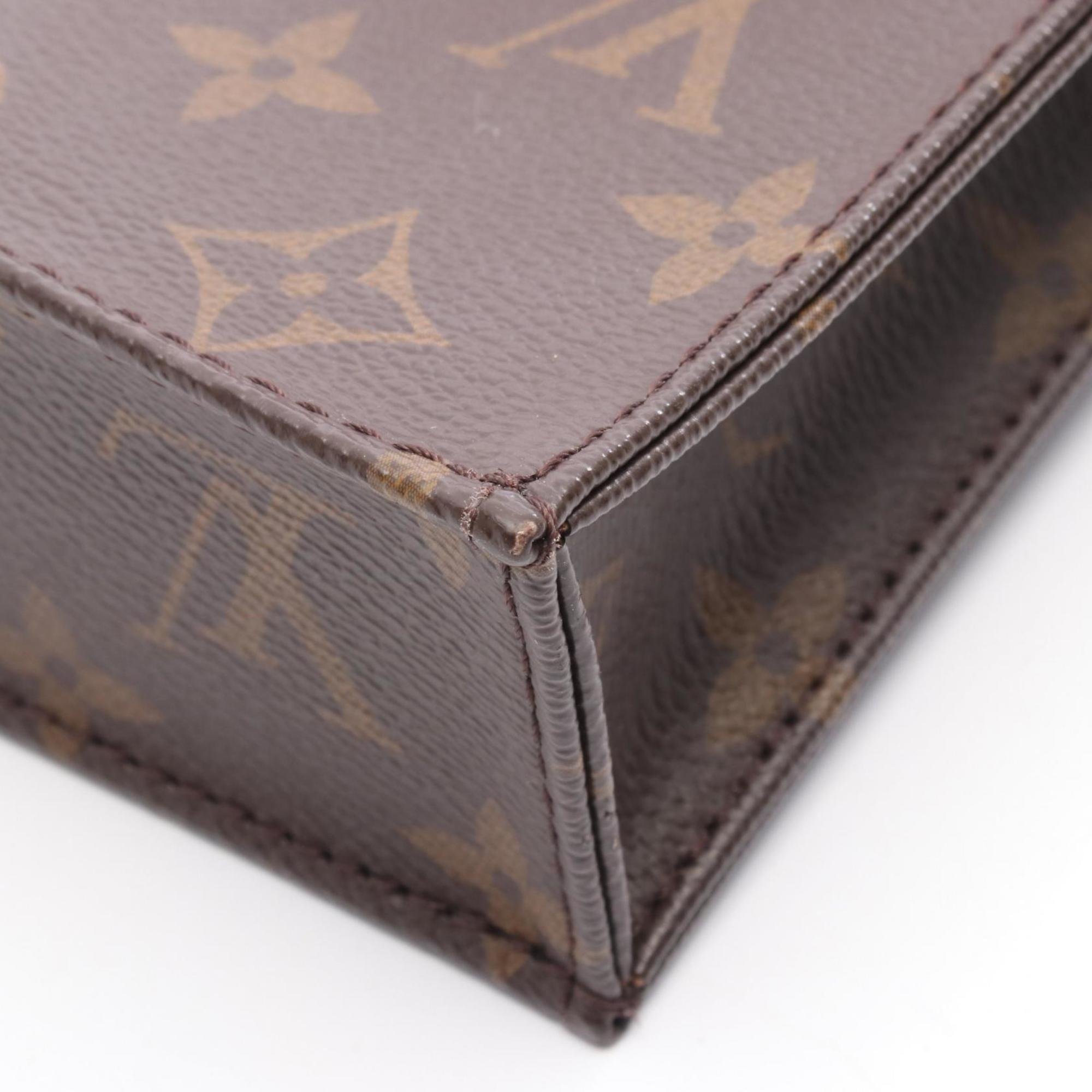 Louis Vuitton Brown Coated Canvas Leather Handbag
