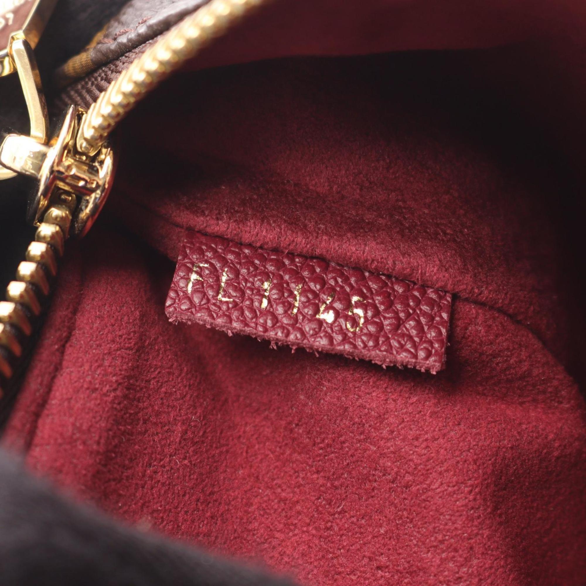 Louis Vuitton Brown Monogram Pink Coated Canvas Leather Shoulder Bag