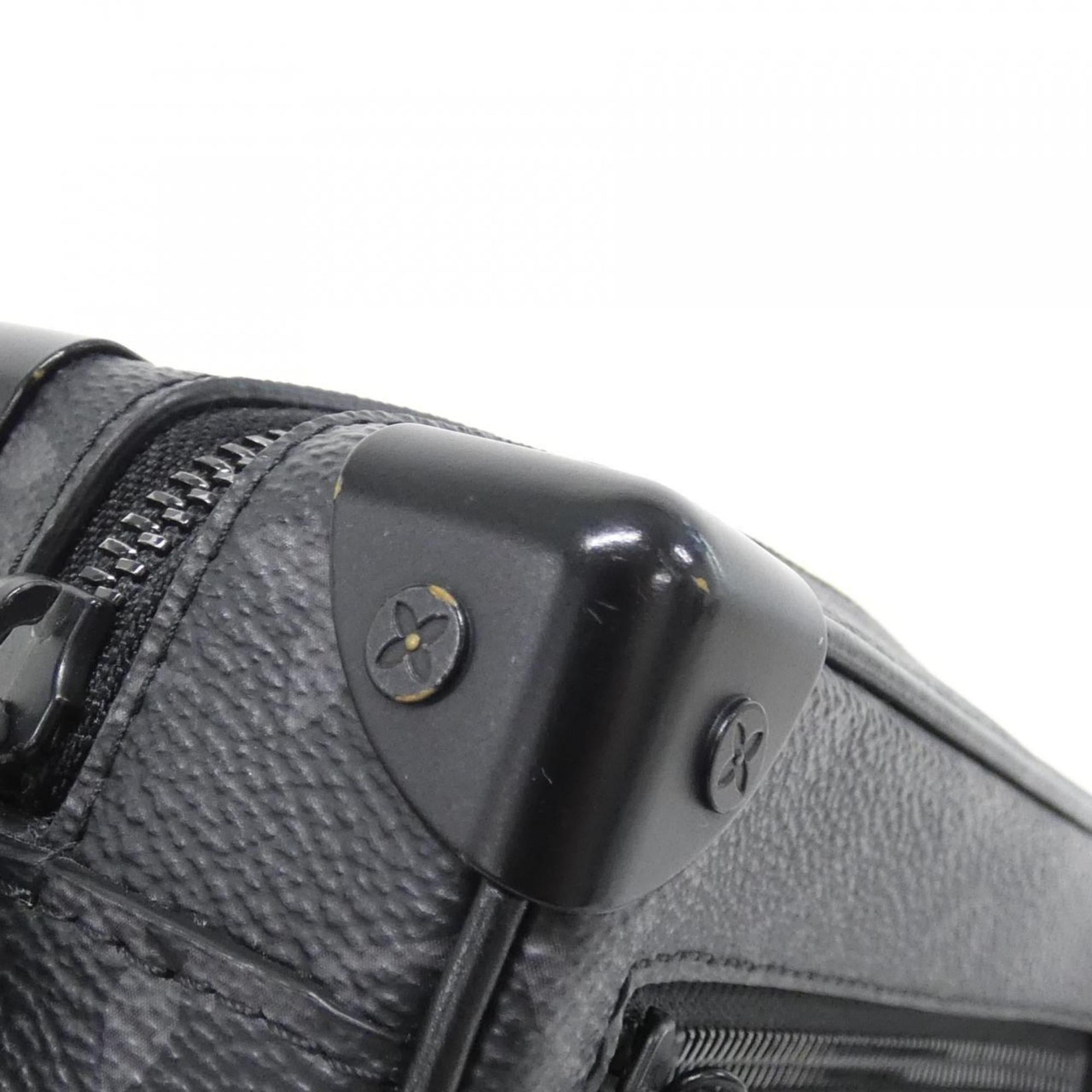 Louis Vuitton Black Coated Canvas Shoulder Bag