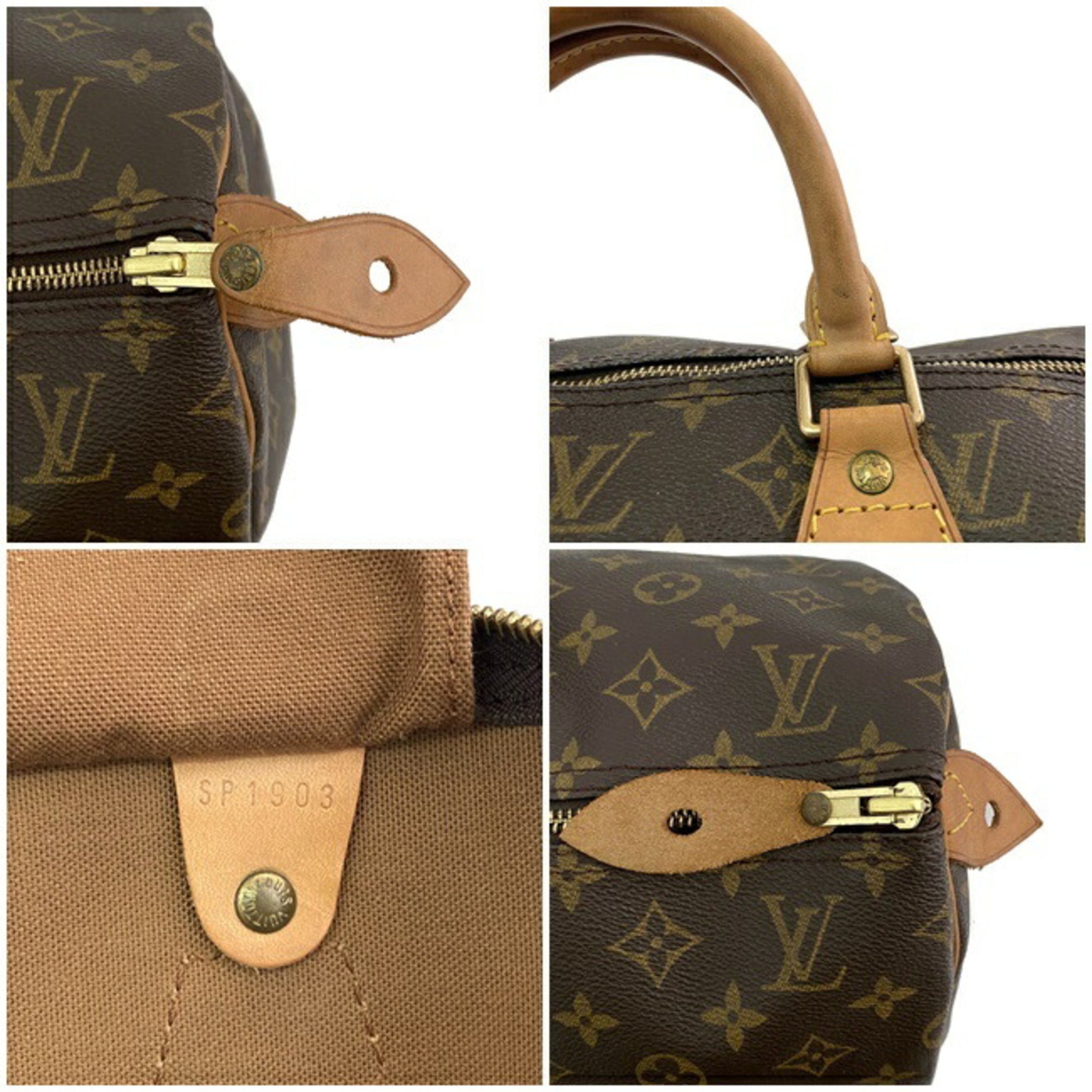 Louis Vuitton Boston Bag Speedy 40 Br Monogram M41522 SP1903 LOUIS VUITTON Handbag Travel Ladies Men's Business Trip