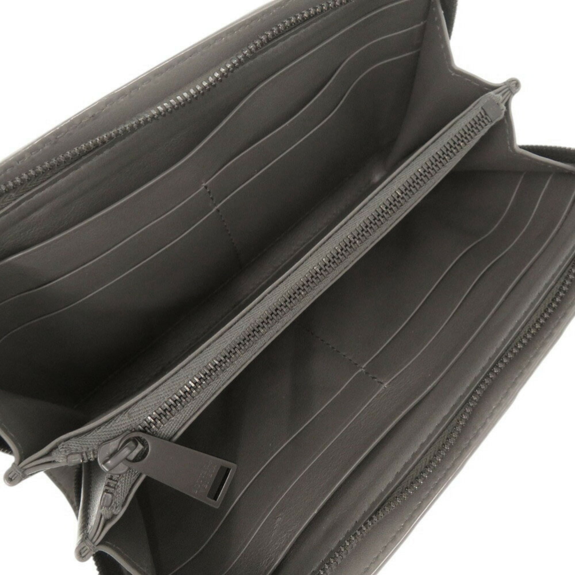 Bottega Veneta Gray Intrecciato Long Wallet (Bi-Fold)