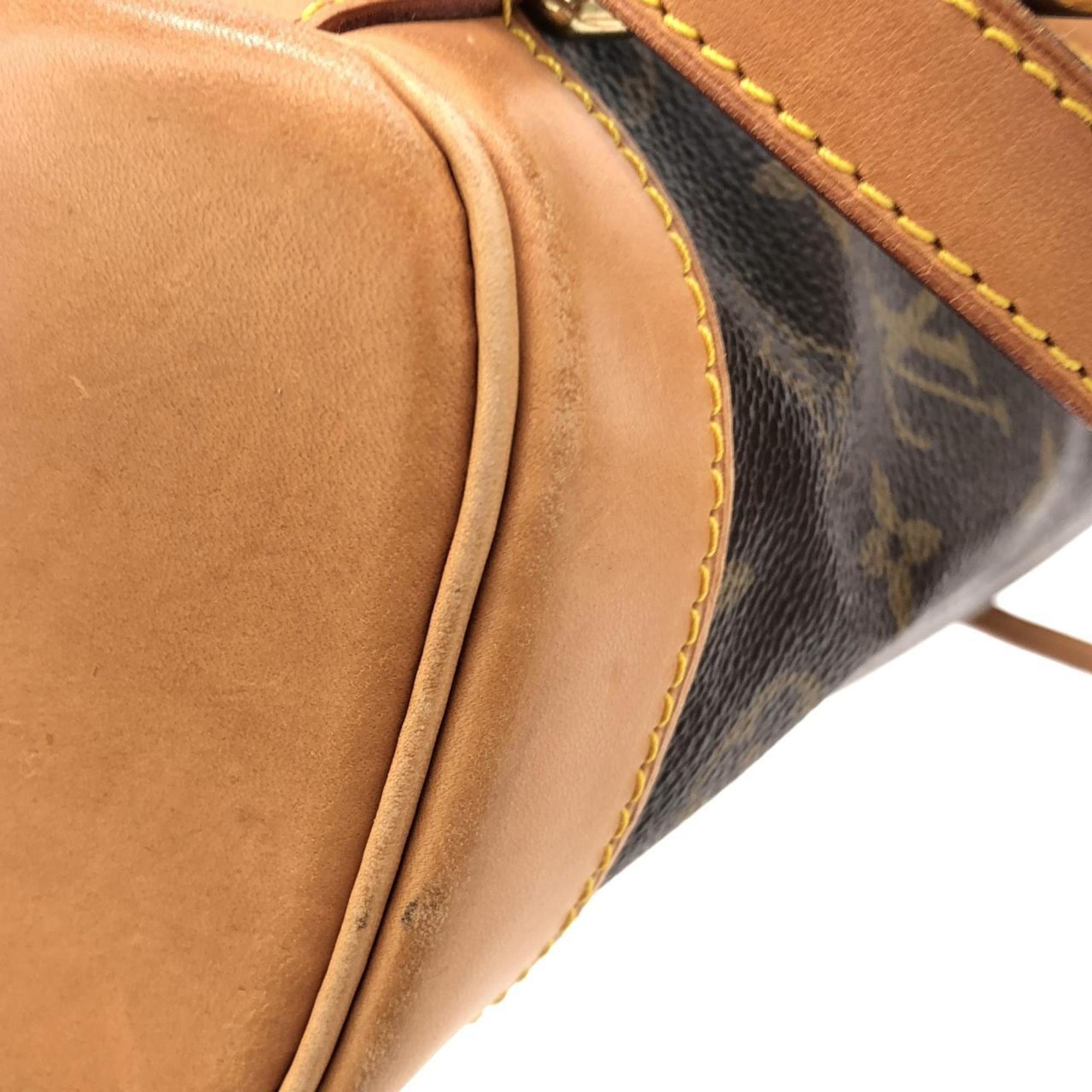 Louis Vuitton Marron Coated Canvas Backpack