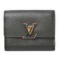 Louis Vuitton Taurillon Noir Leather Wallet (Tri-Fold)