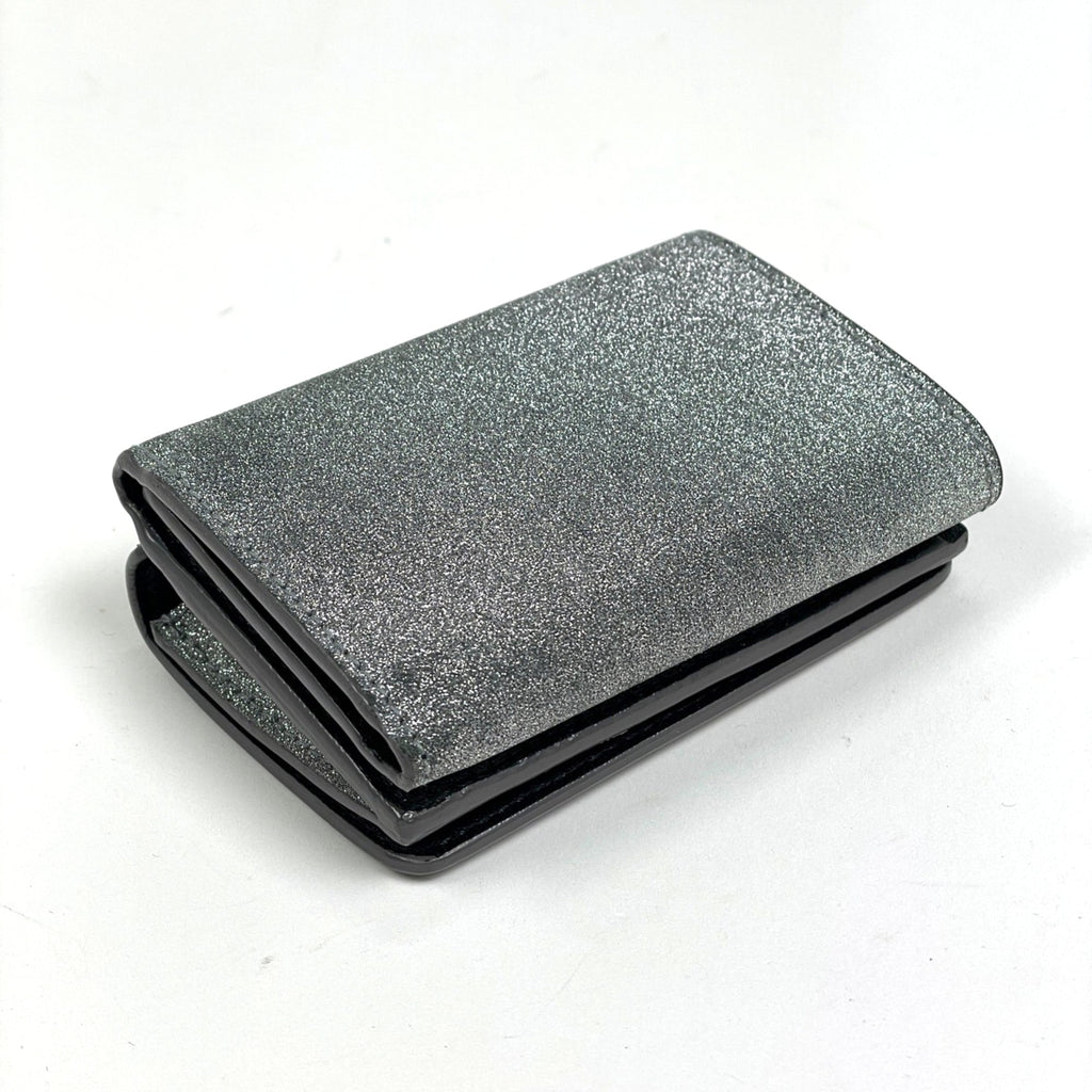 Balenciaga Silver Leather Wallet (Tri-Fold)