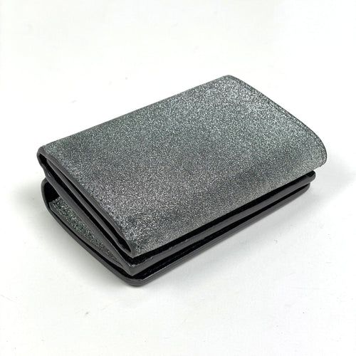 Balenciaga Silver Leather Wallet (Tri-Fold)