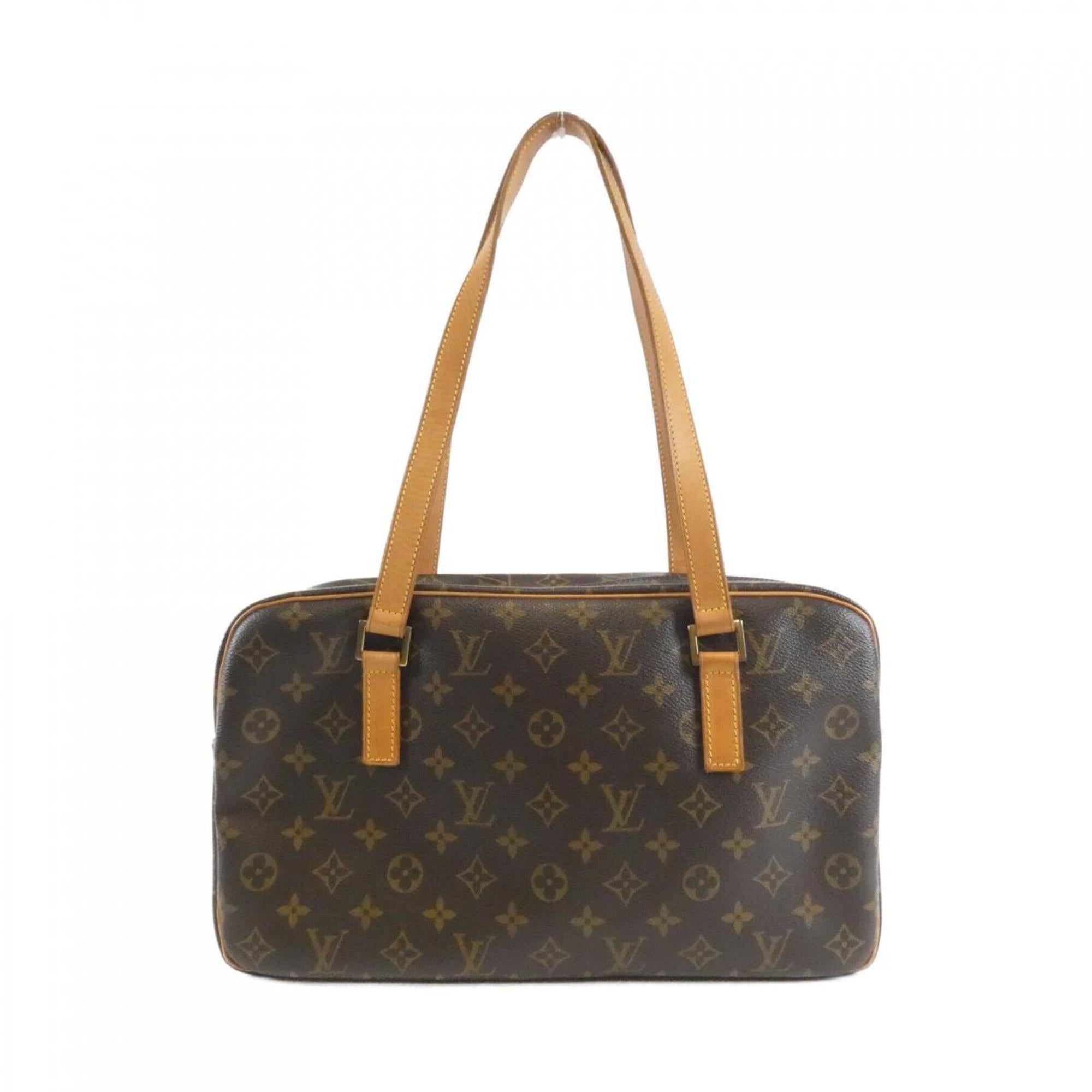 Louis Vuitton Brown Coated Canvas Shoulder Bag
