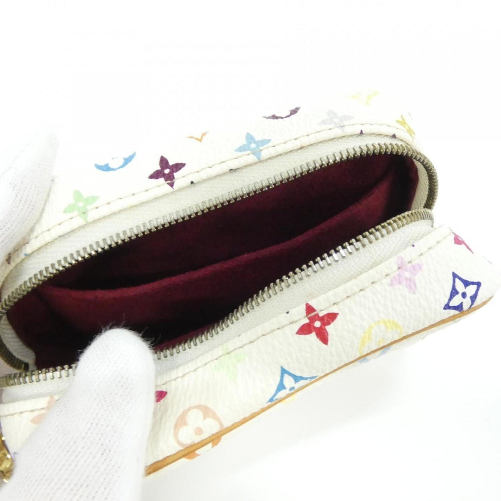 Louis Vuitton White Coated Canvas Pouch