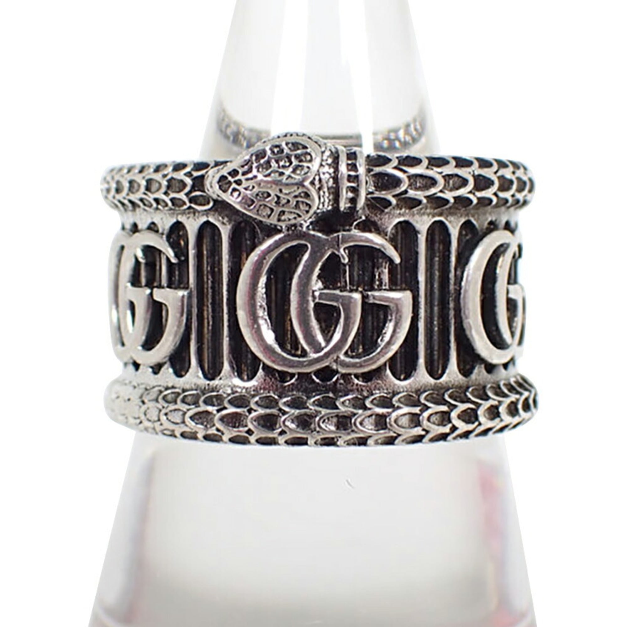 Gucci Sterling Silver 925 Band Ring (Pre-Owned)