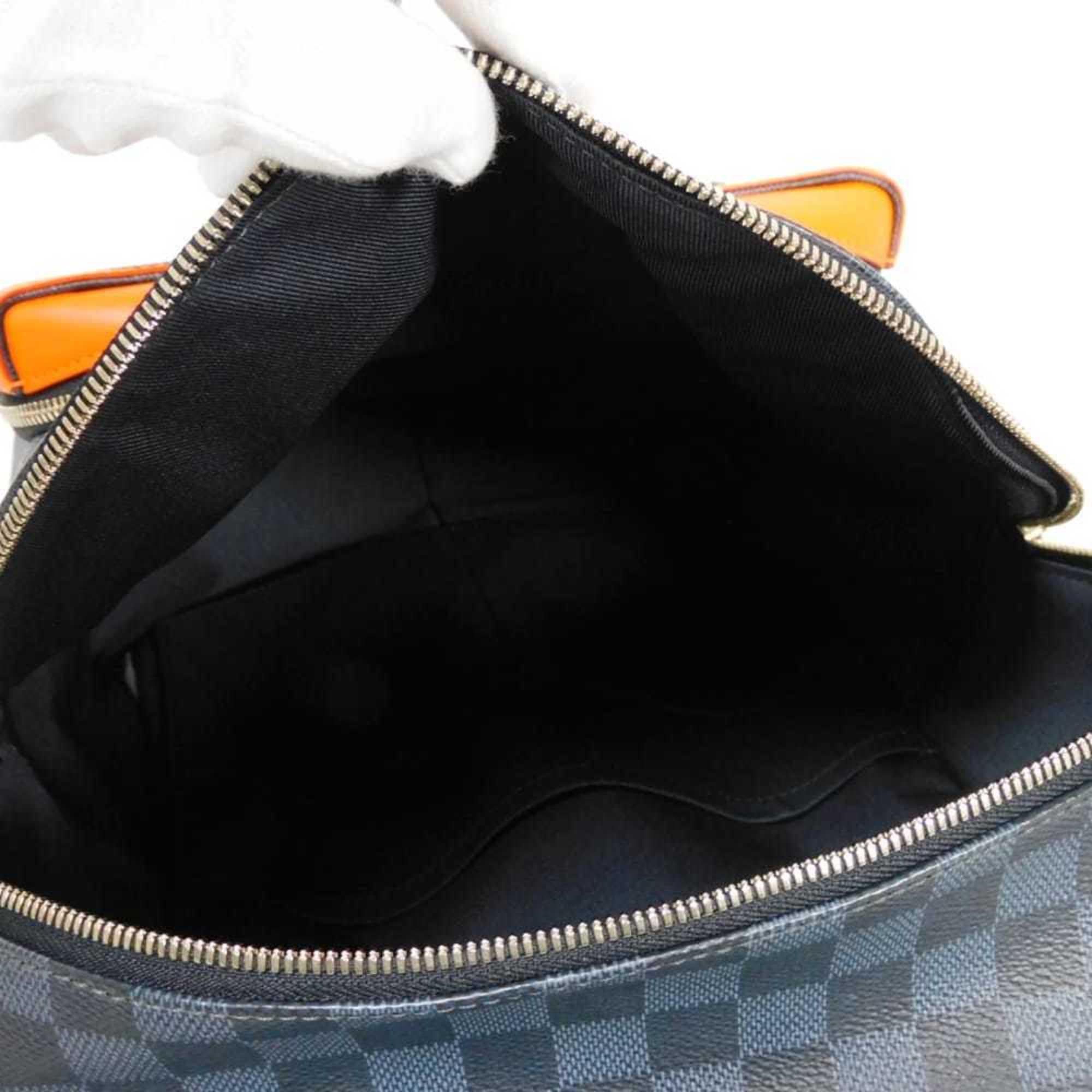 Louis Vuitton Damier Cobalt Navy Orange Damier Canvas Backpack