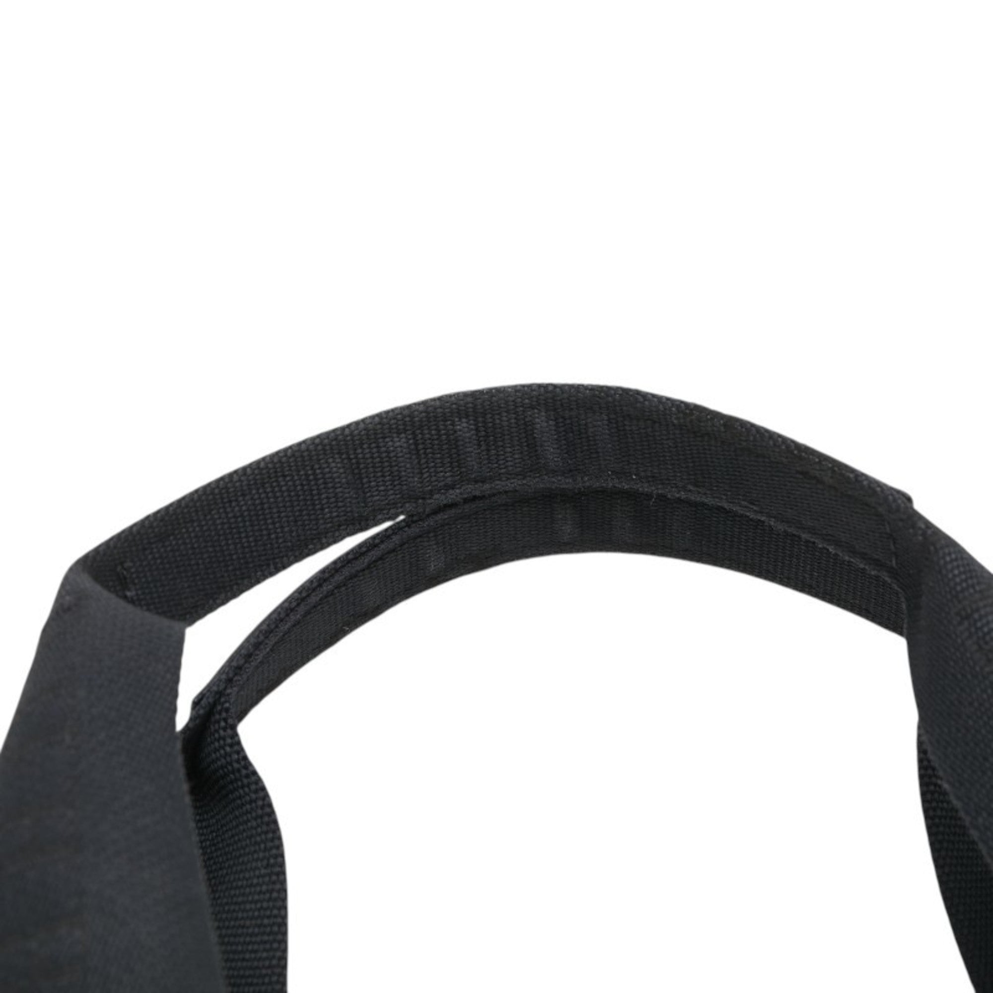 Burberry Beige Black Nylon Canvas Shoulder Bag Tote Bag