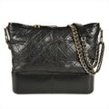Chanel Gabriel Black Leather Shoulder Bag