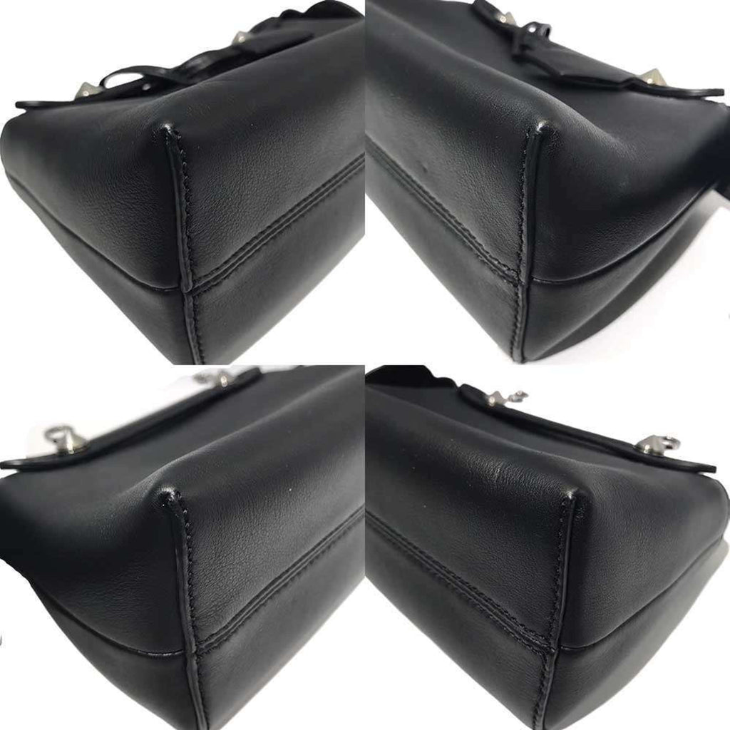 Fendi Black Leather Handbag Shoulder Bag