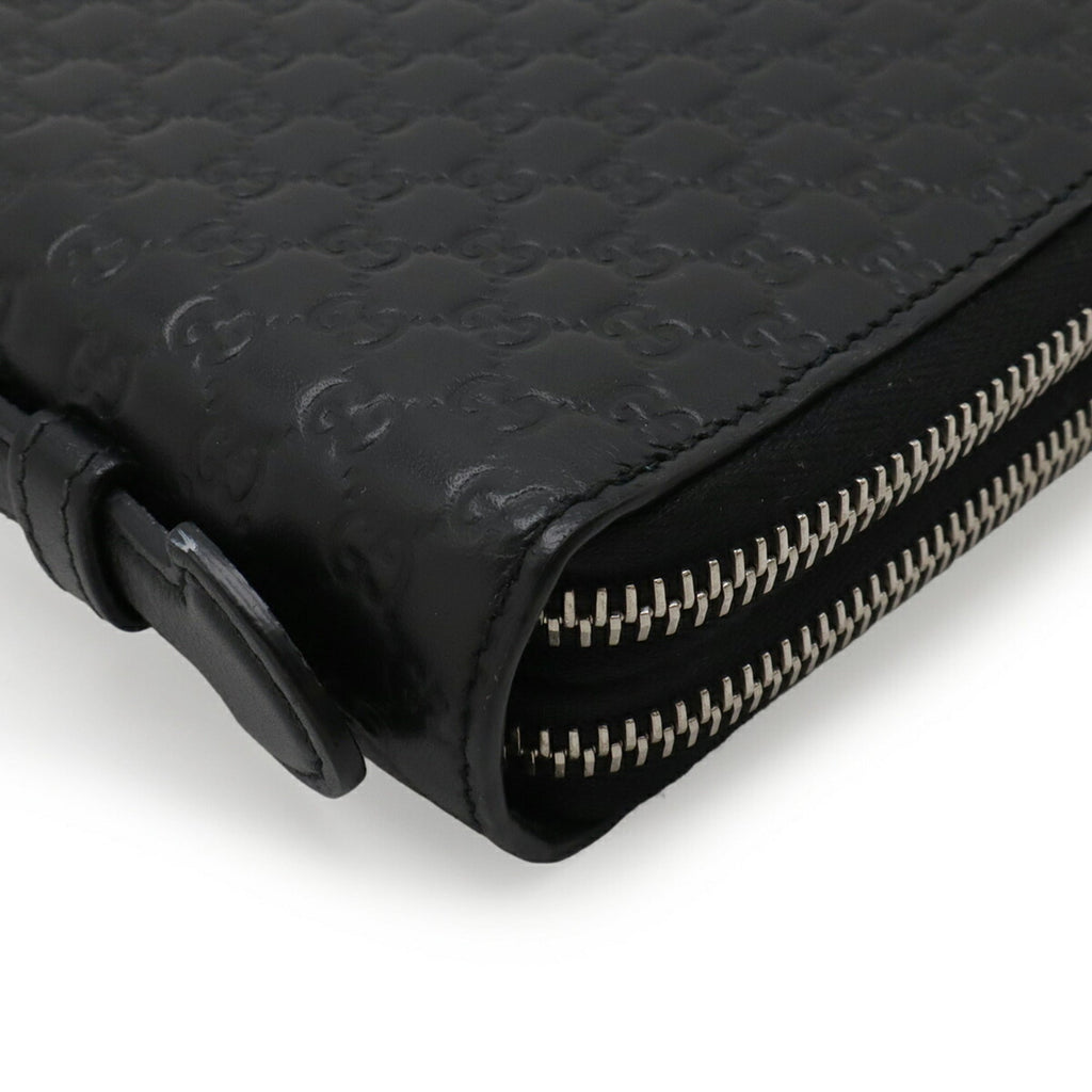 Gucci Black Leather Long Wallet (Bi-Fold) (Pre-Owned)