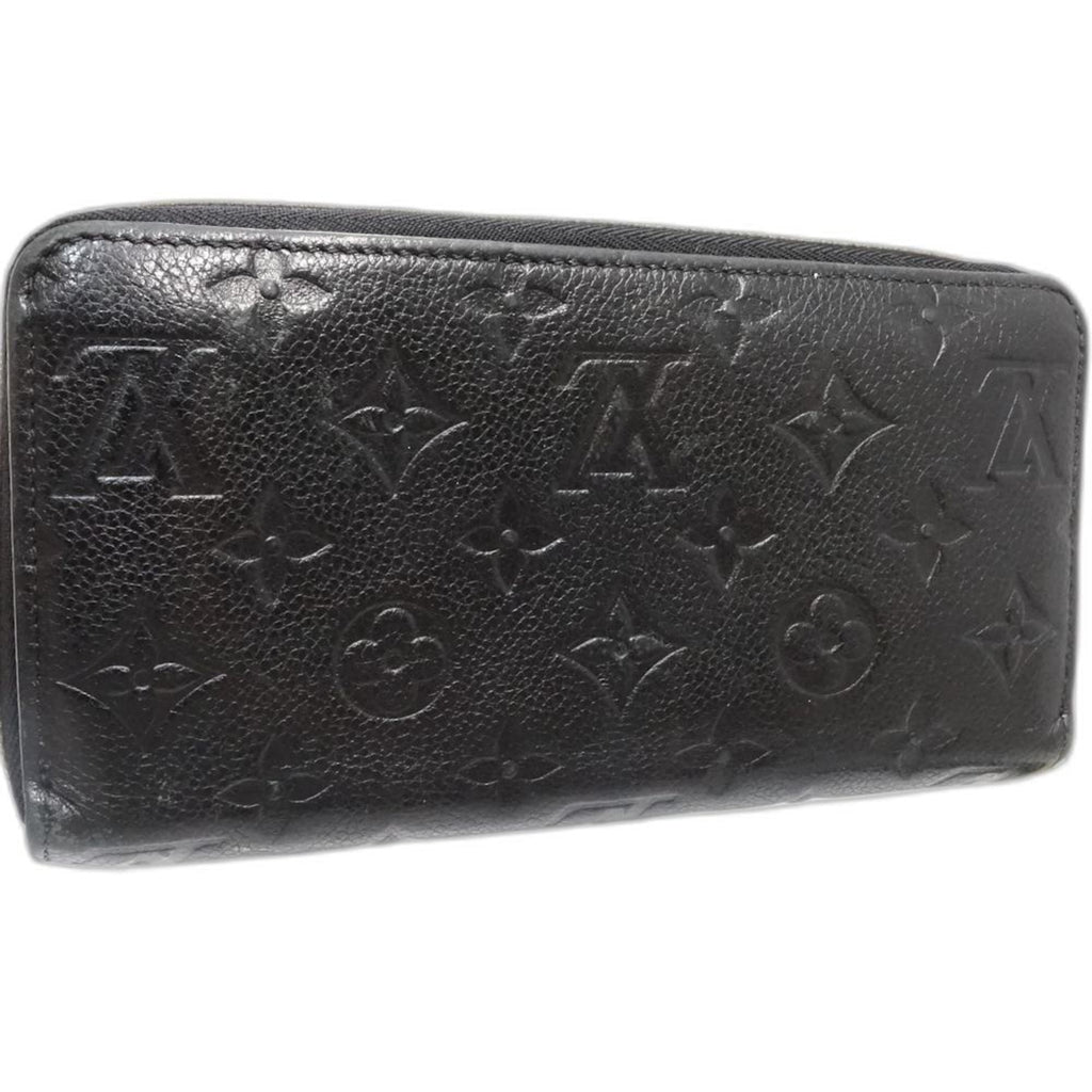 Louis Vuitton Black Leather Long Wallet