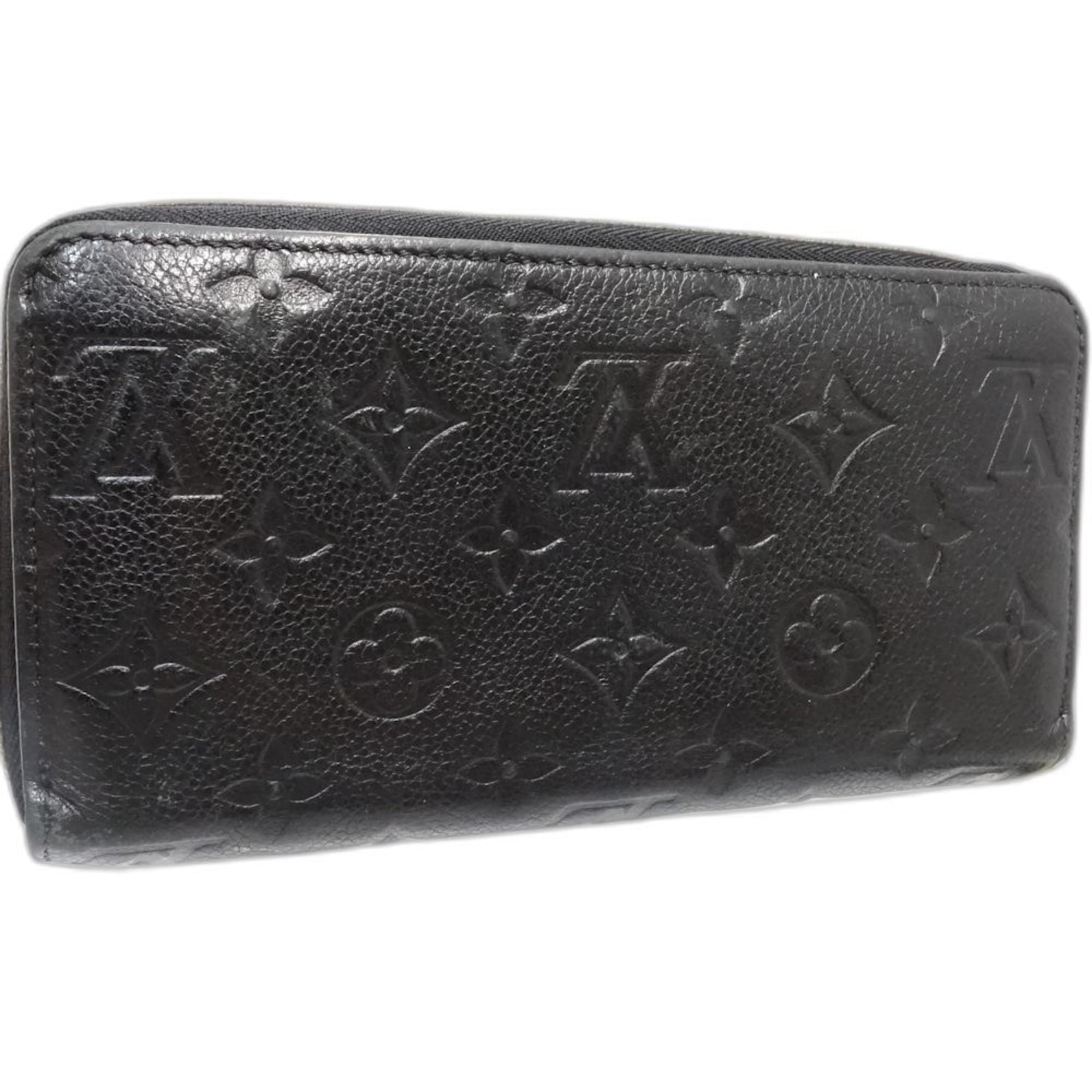Louis Vuitton Black Leather Long Wallet