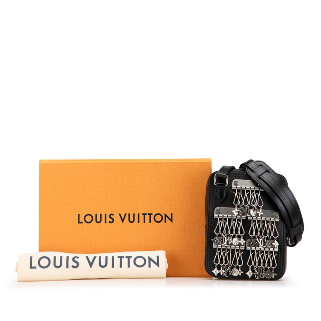 Louis Vuitton Black Leather Shoulder Bag