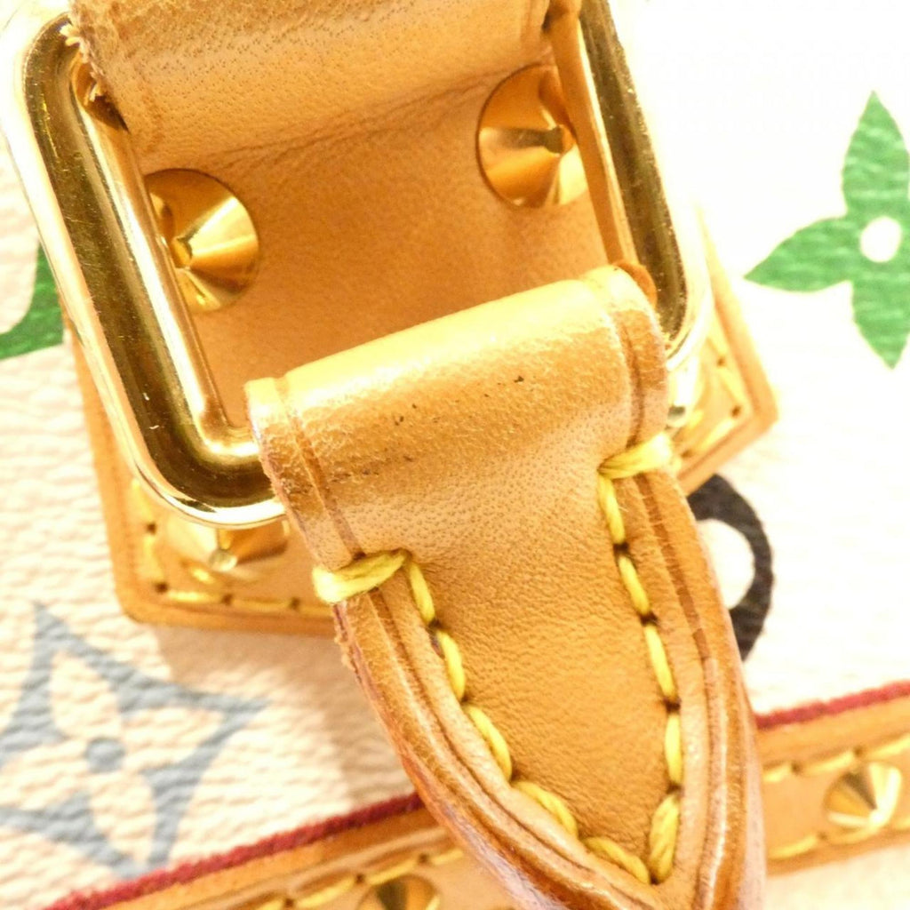 Louis Vuitton White Coated Canvas Handbag