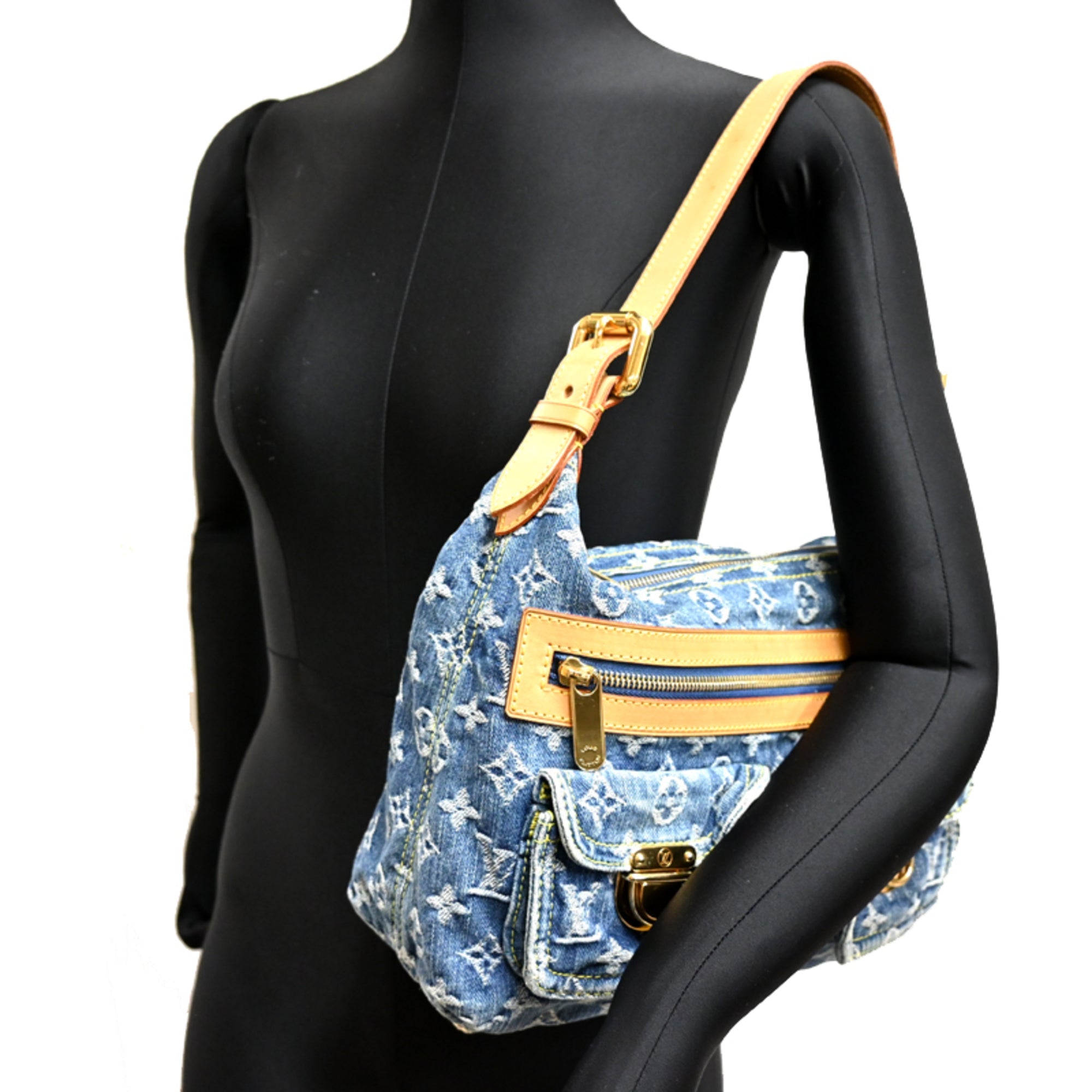 Louis Vuitton Blue Monogram Denim Shoulder Bag