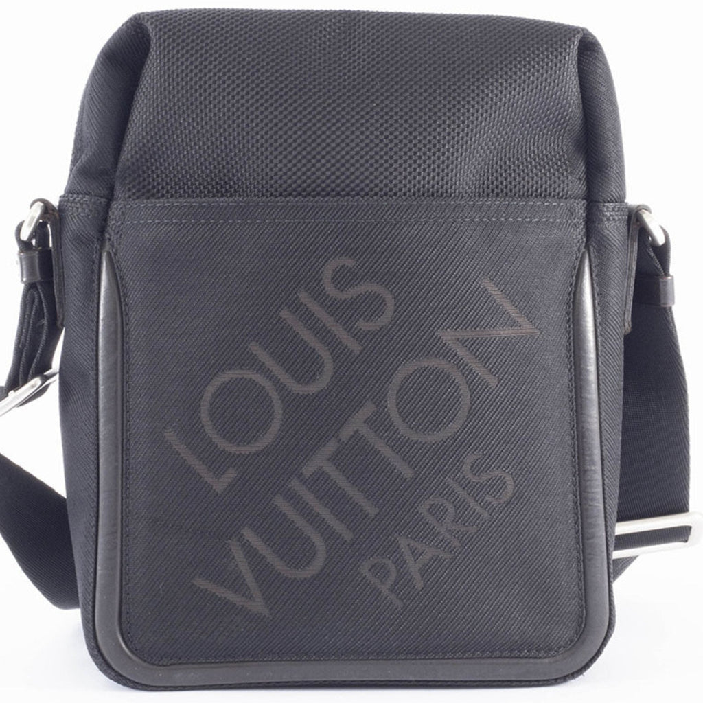 Louis Vuitton Black Noir Damier Geant Shoulder Bag
