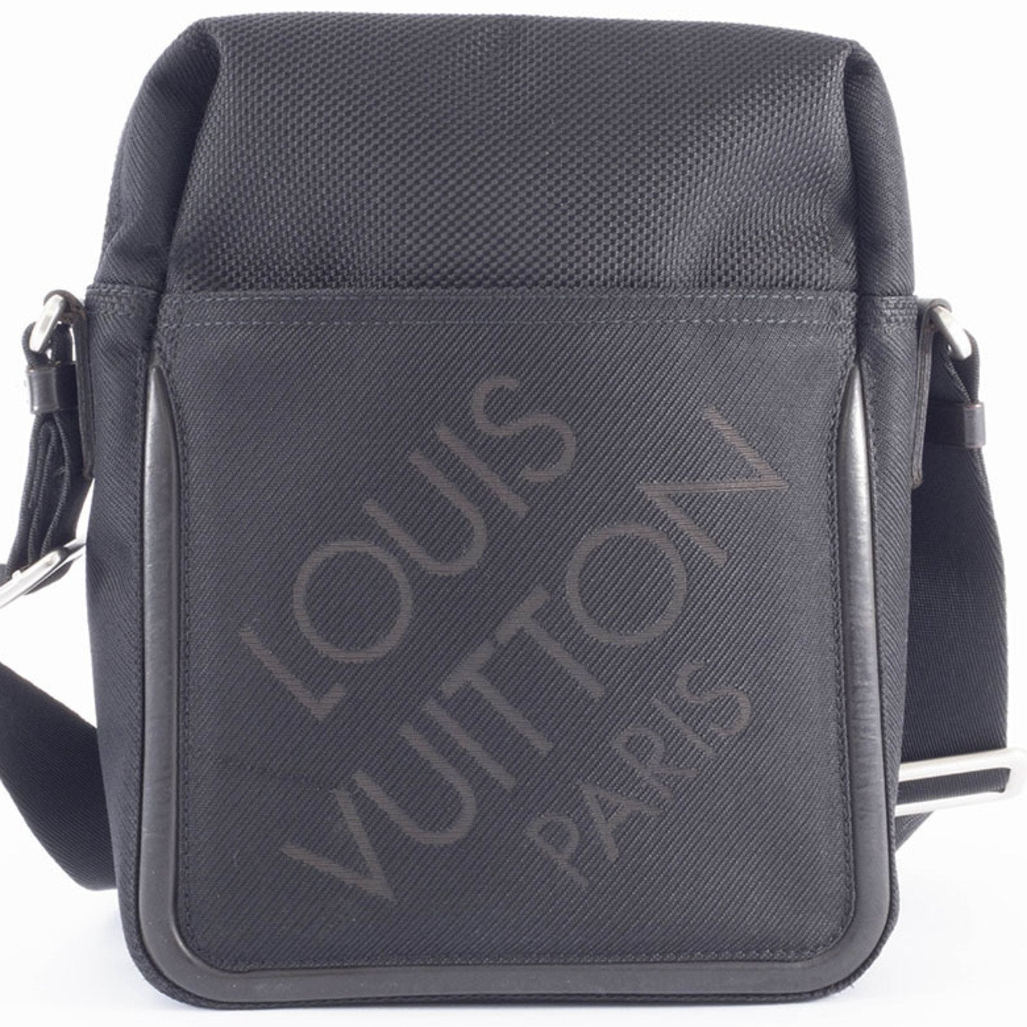 Louis Vuitton Black Noir Damier Geant Shoulder Bag