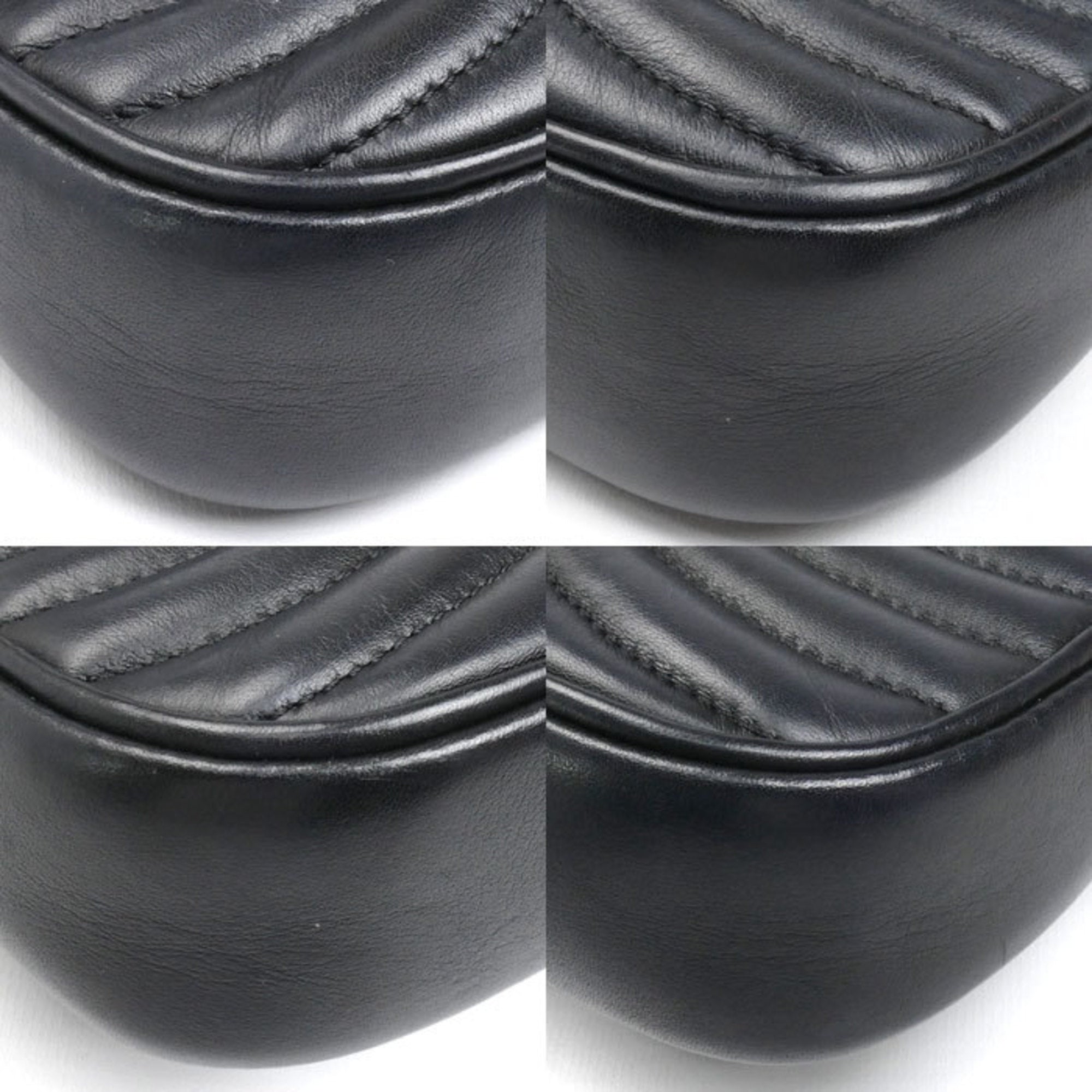 Louis Vuitton Black Leather Pochette Shoulder Bag
