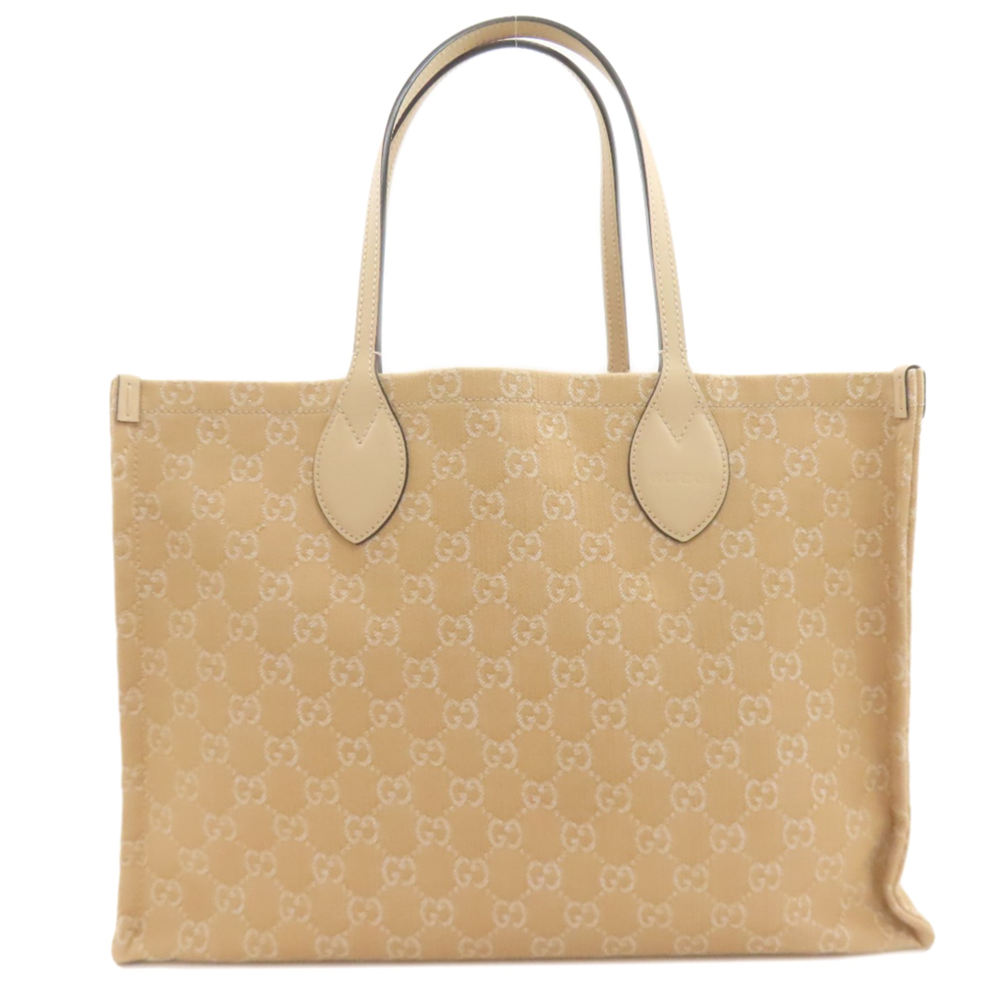 Gucci Beige Canvas Tote Bag (Pre-Owned)