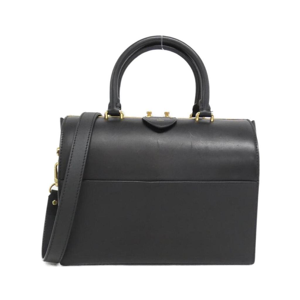 Louis Vuitton Black Leather Boston Bag