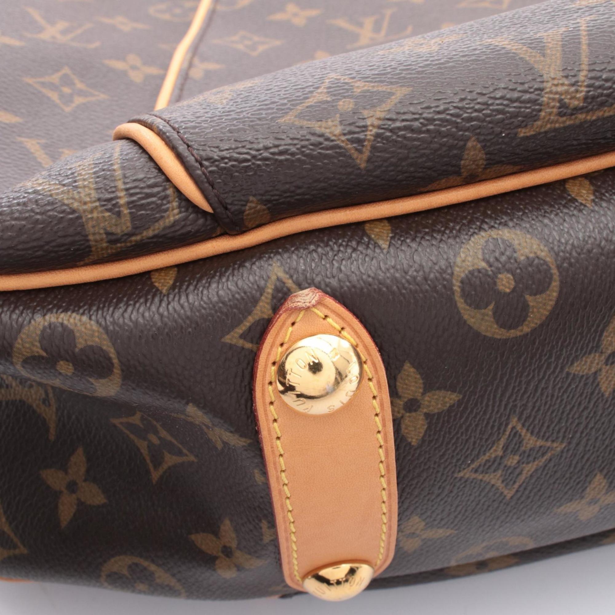 Louis Vuitton Brown Coated Canvas Pvc Monogram Leather Handbag Shoulder Bag