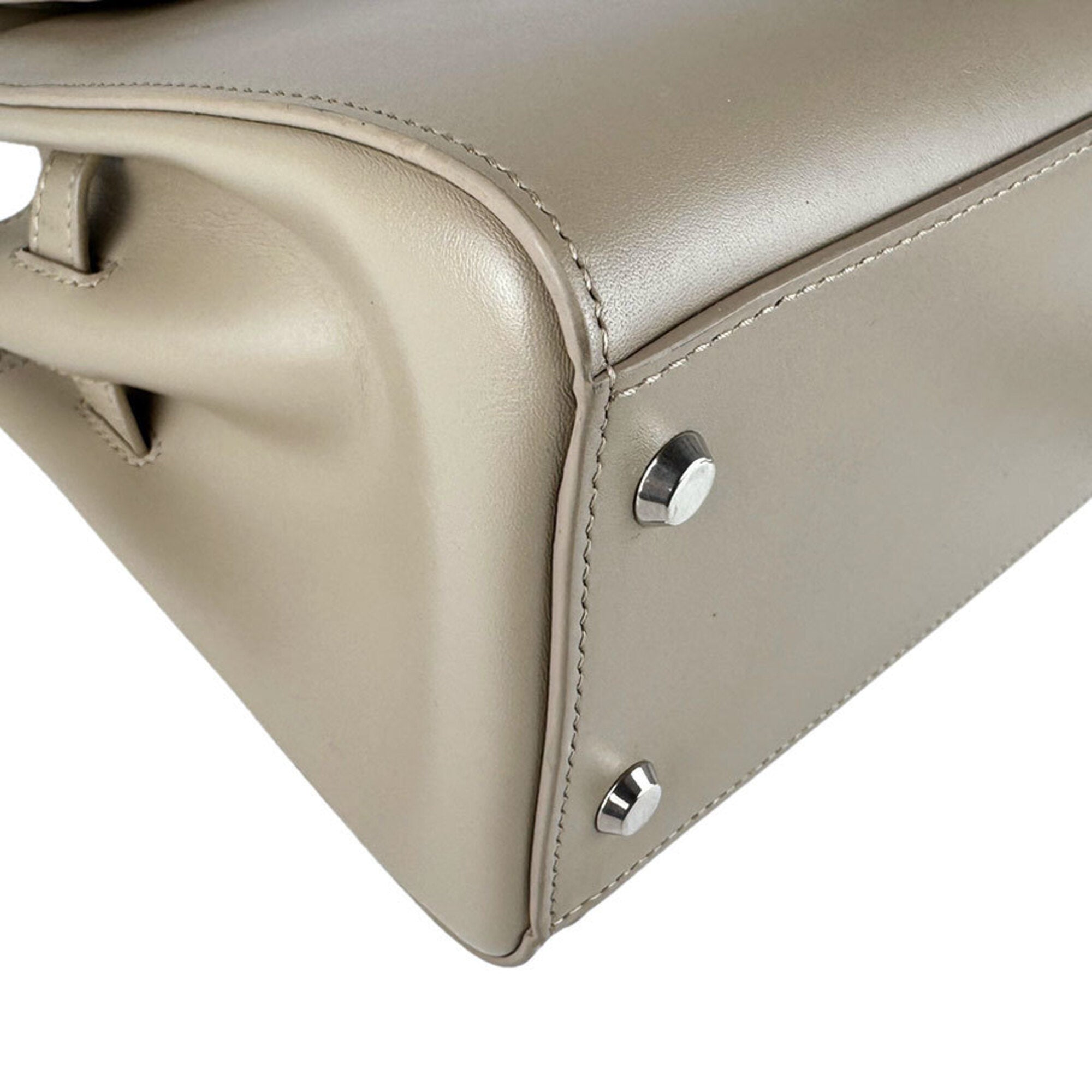 Balenciaga Grayish Leather Handbag Shoulder Bag Tote